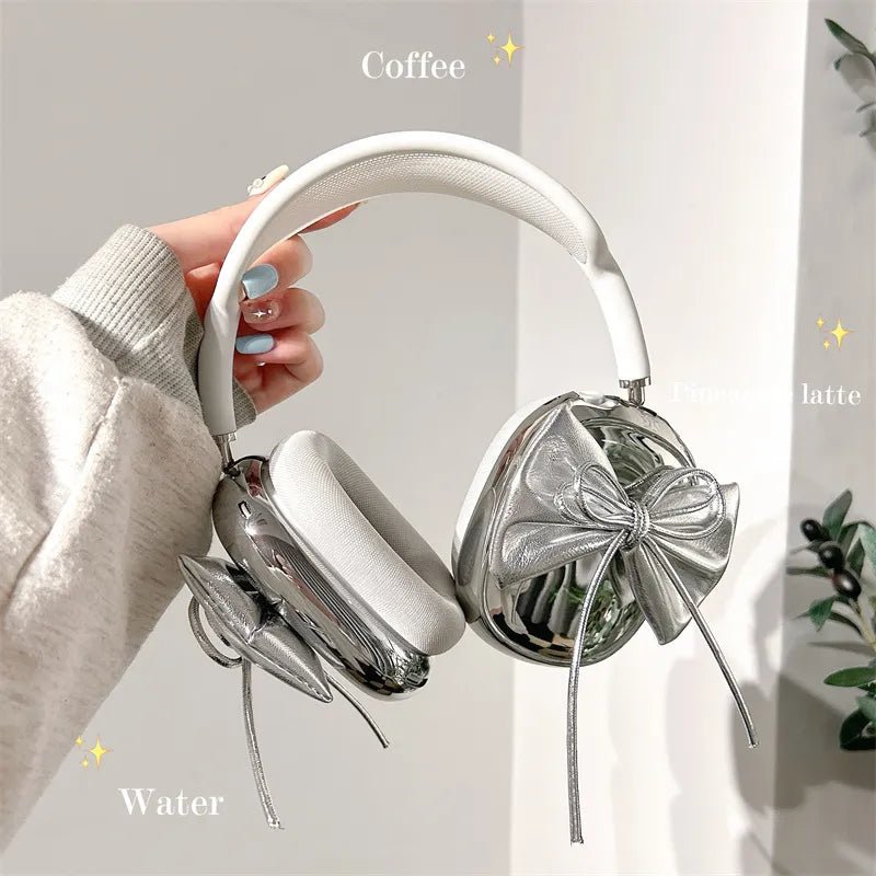 Electroplated Three - dimensional Bow Headphone Case - Buy That Thang
