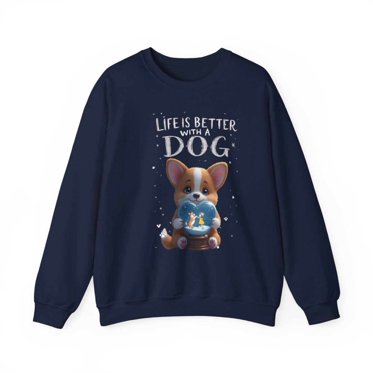 Crewneck Sweatshirt - Corgi Lovers Life is Better With a Dog - Buy That Thang