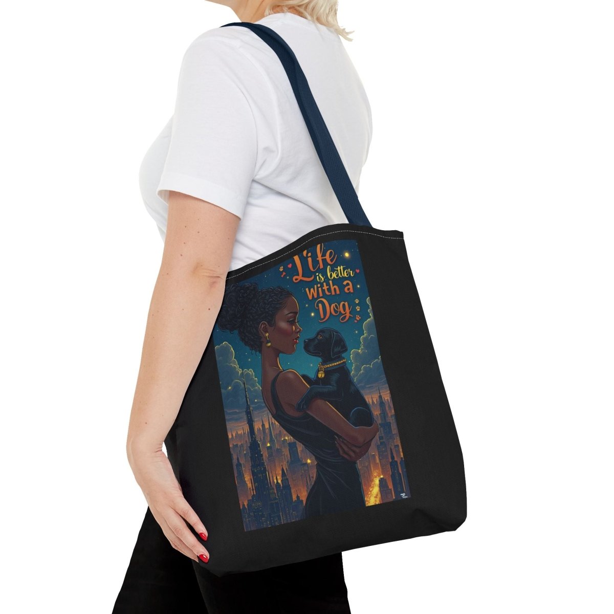 Dog Lover Tote Bag - Life with a Dog is Better - Buy That Thang