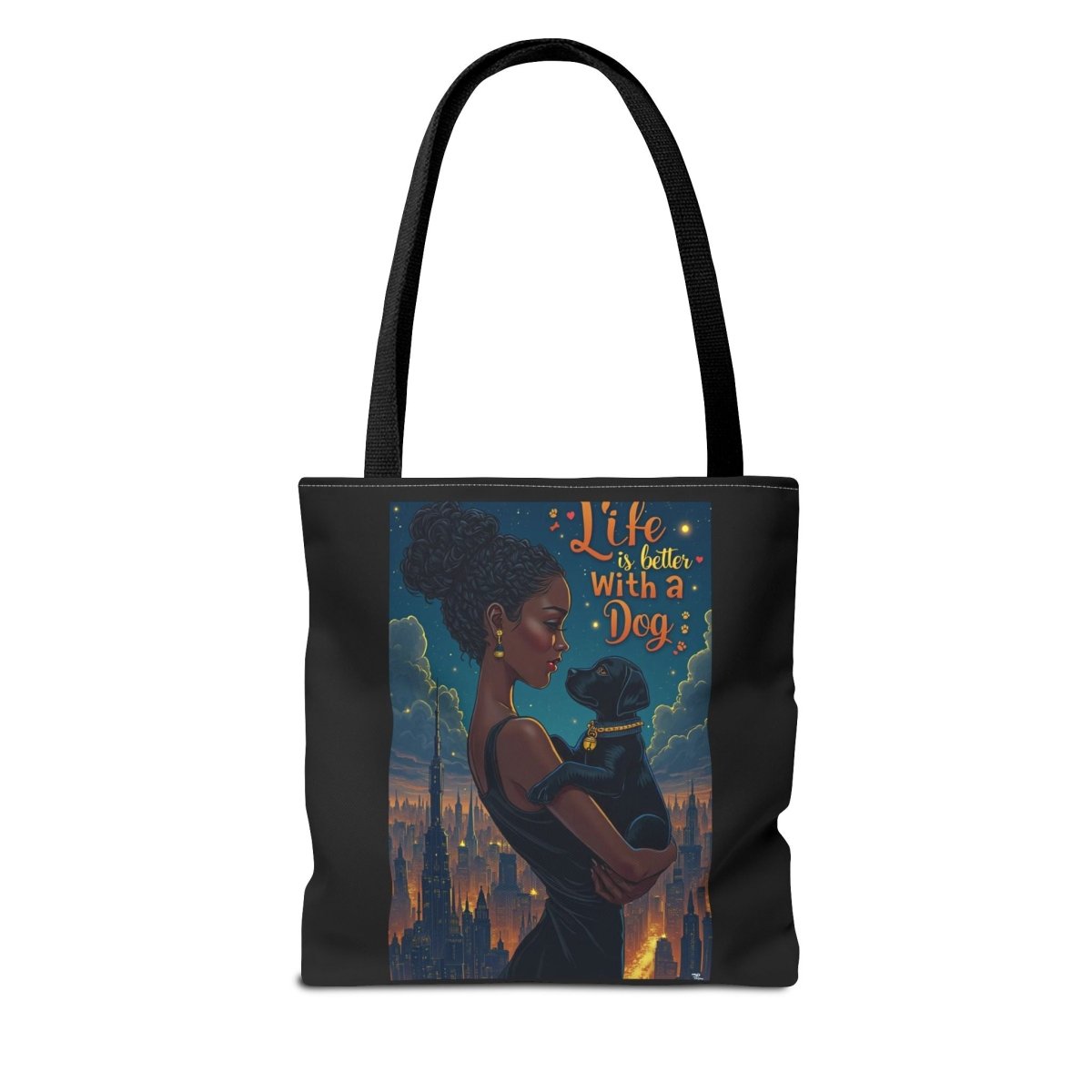 Dog Lover Tote Bag - Life with a Dog is Better - Buy That Thang