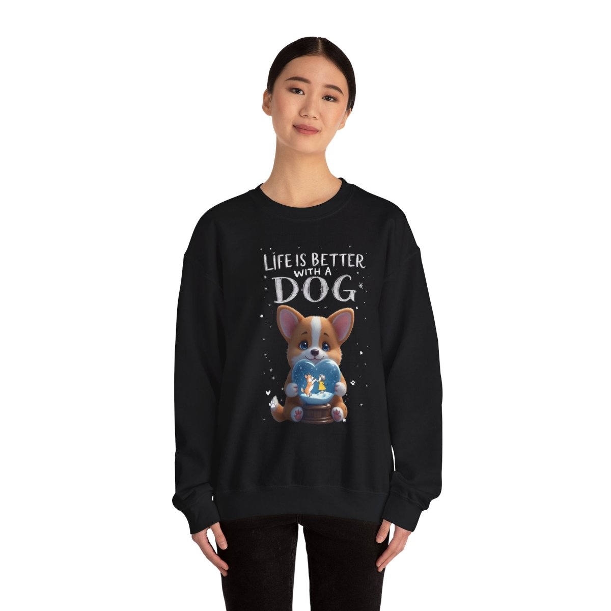 Crewneck Sweatshirt - Corgi Lovers Life is Better With a Dog - Buy That Thang