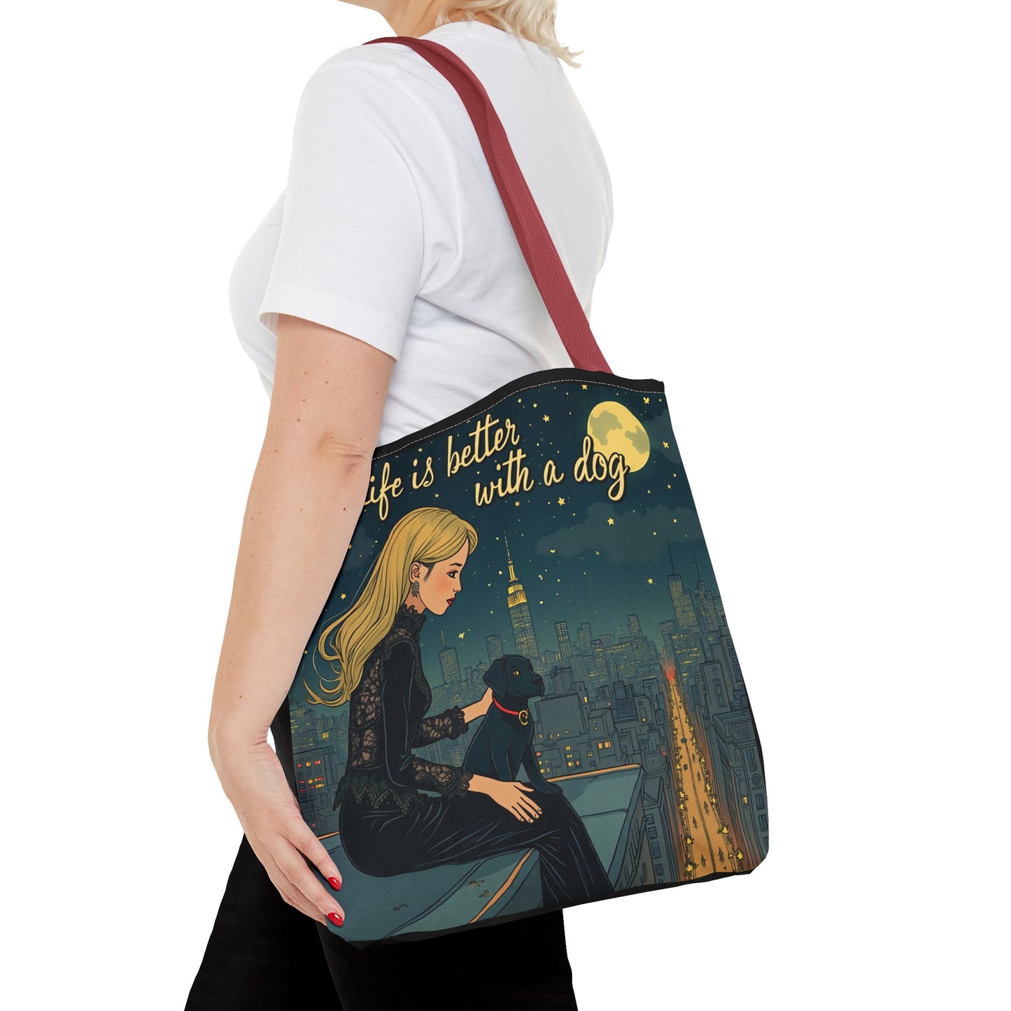 Dog Lover Tote Bag - Life is Better with a Dog 2 - Buy That Thang