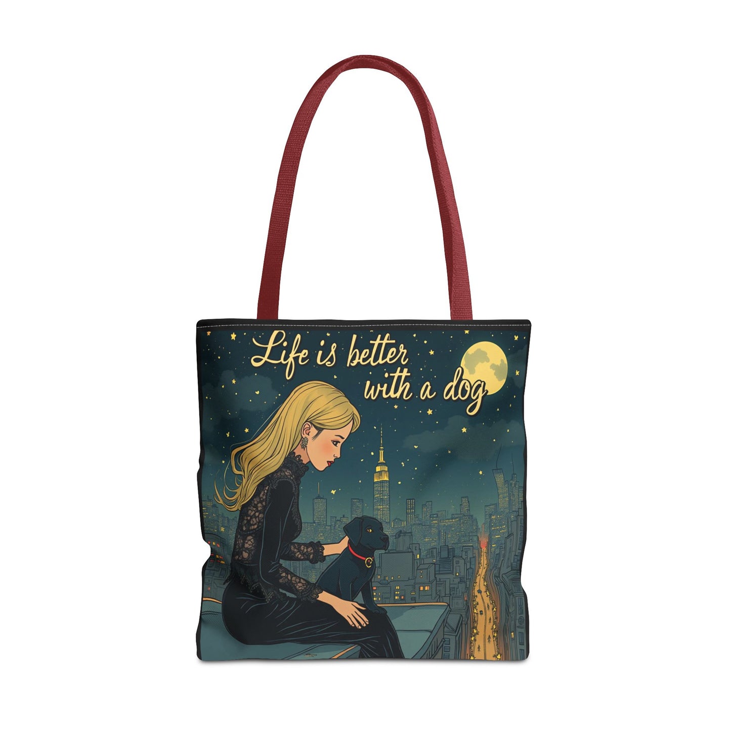 Dog Lover Tote Bag - Life is Better with a Dog 2 - Buy That Thang