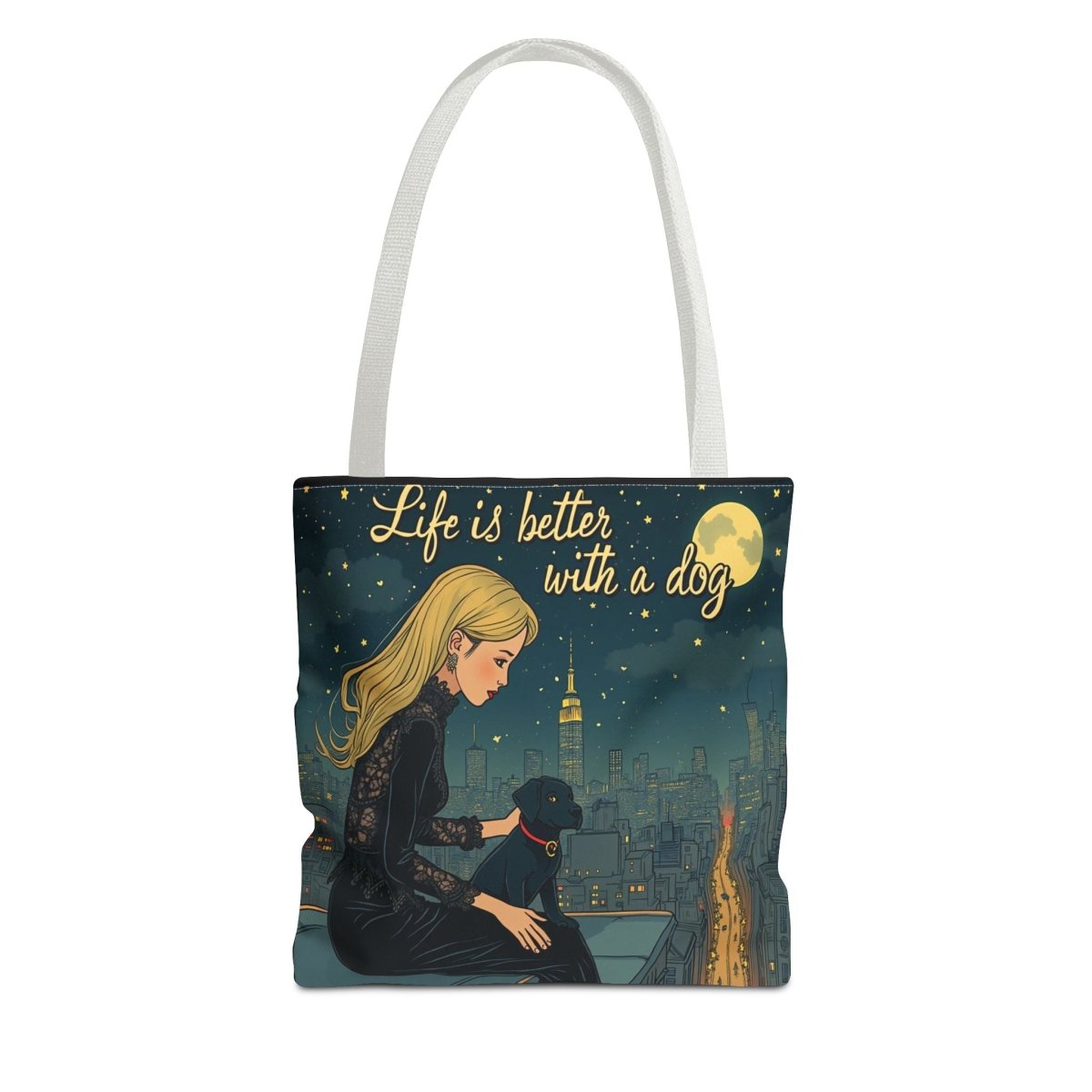 Dog Lover Tote Bag - Life is Better with a Dog 2 - Buy That Thang