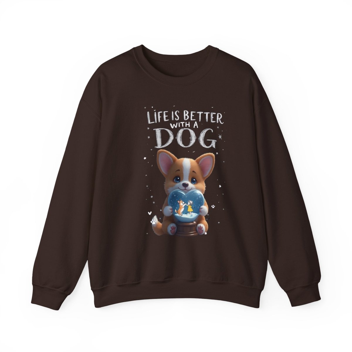 Crewneck Sweatshirt - Corgi Lovers Life is Better With a Dog - Buy That Thang