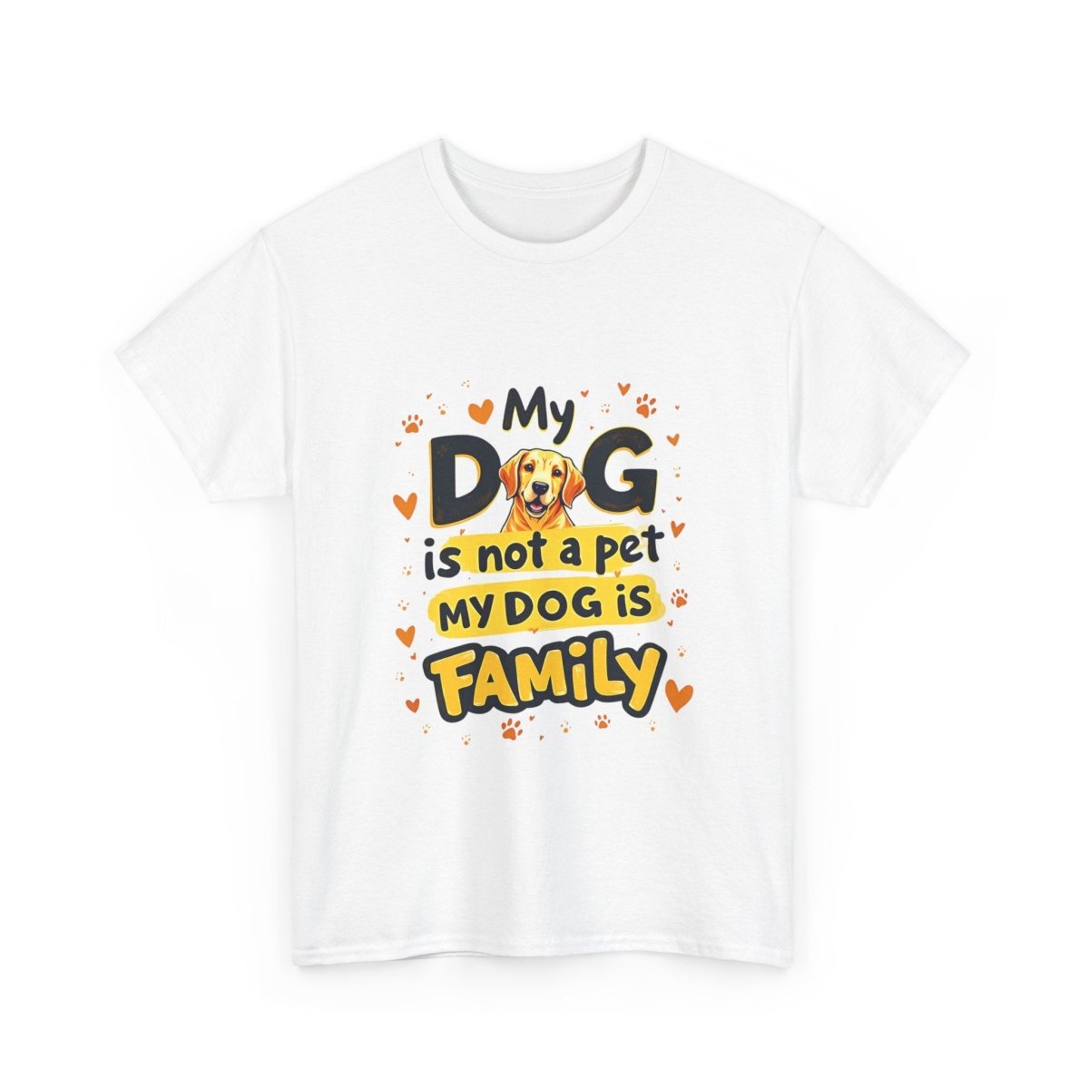 Dog Lover Tee - My Dog is Family Unisex Heavy Cotton Tee - Buy That Thang