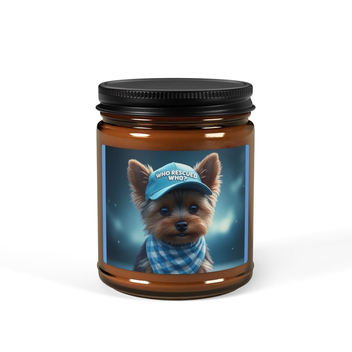 Soy Candle WHO RESCUED' WHO Yorkie Boy - Buy That Thang