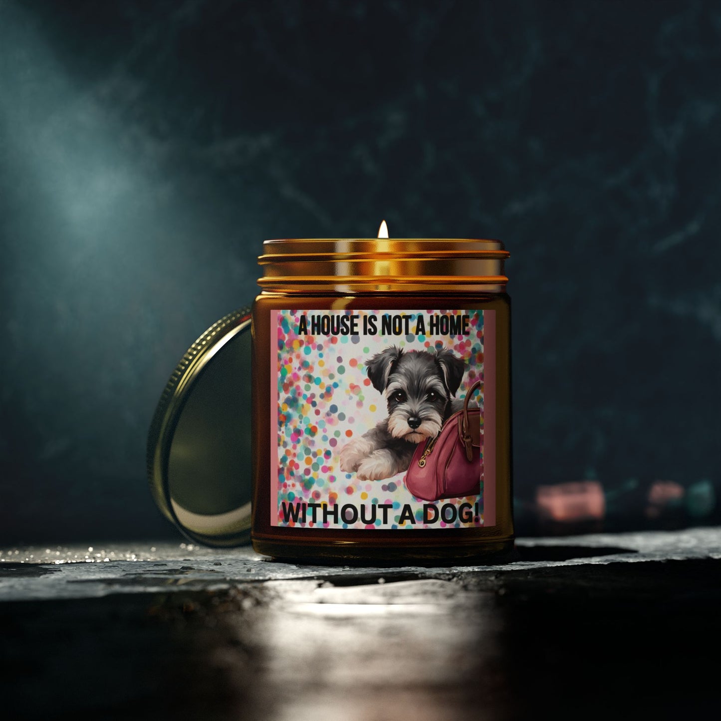 Candle, Life Without a Dog I Don't Think So - Coconut Apricot Wax