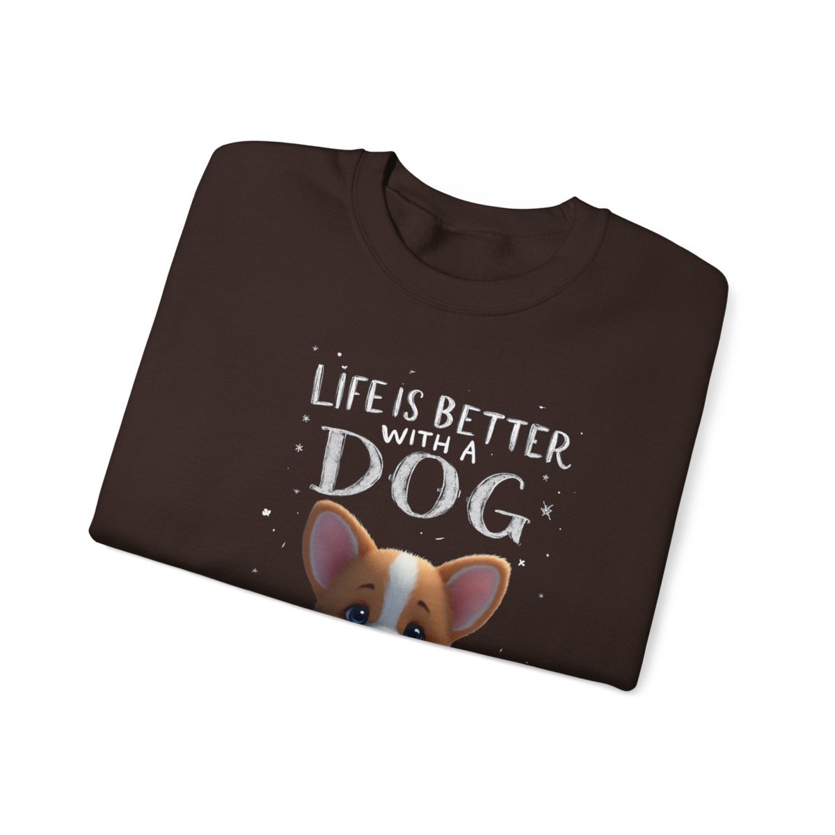 Crewneck Sweatshirt - Corgi Lovers Life is Better With a Dog - Buy That Thang