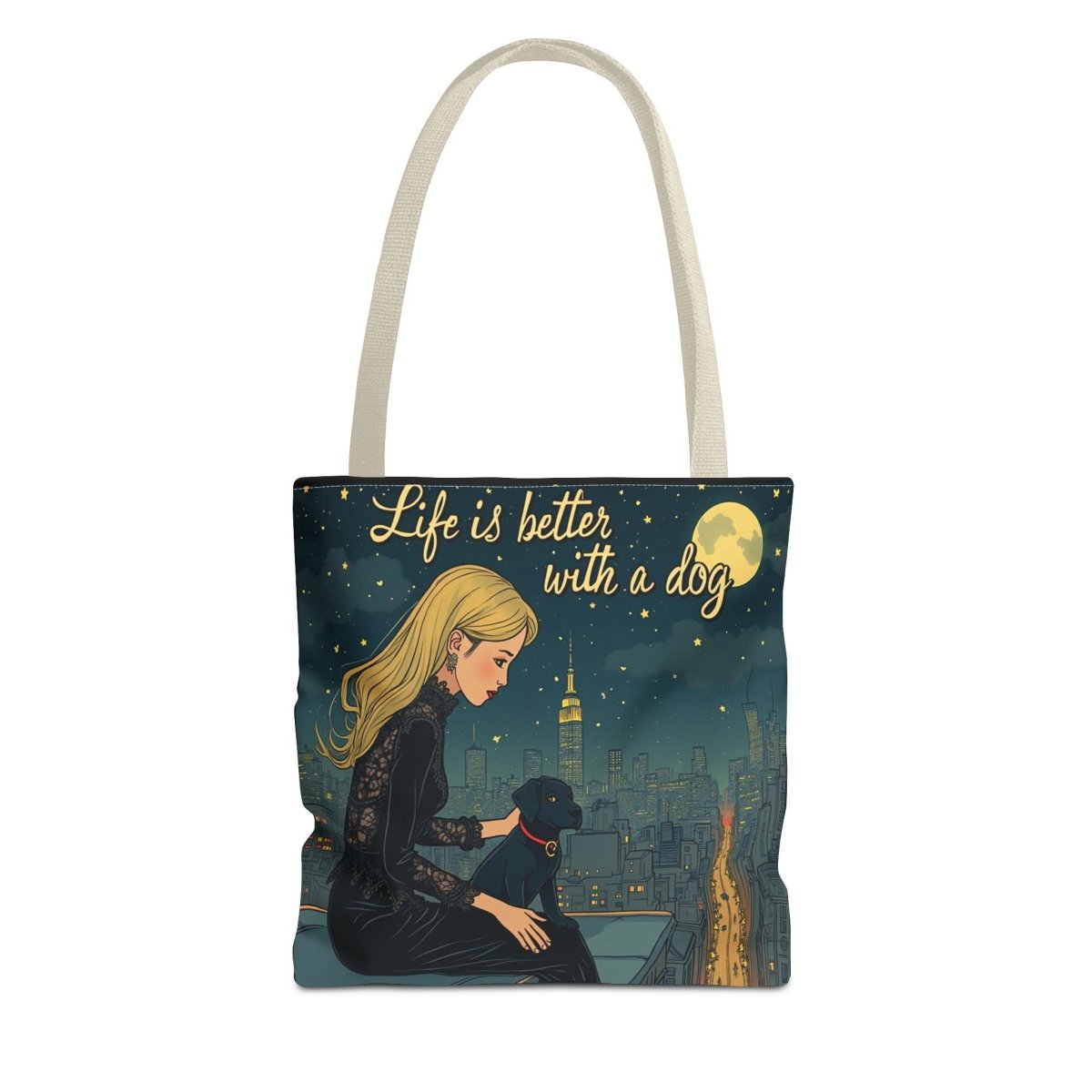 Dog Lover Tote Bag - Life is Better with a Dog 2 - Buy That Thang
