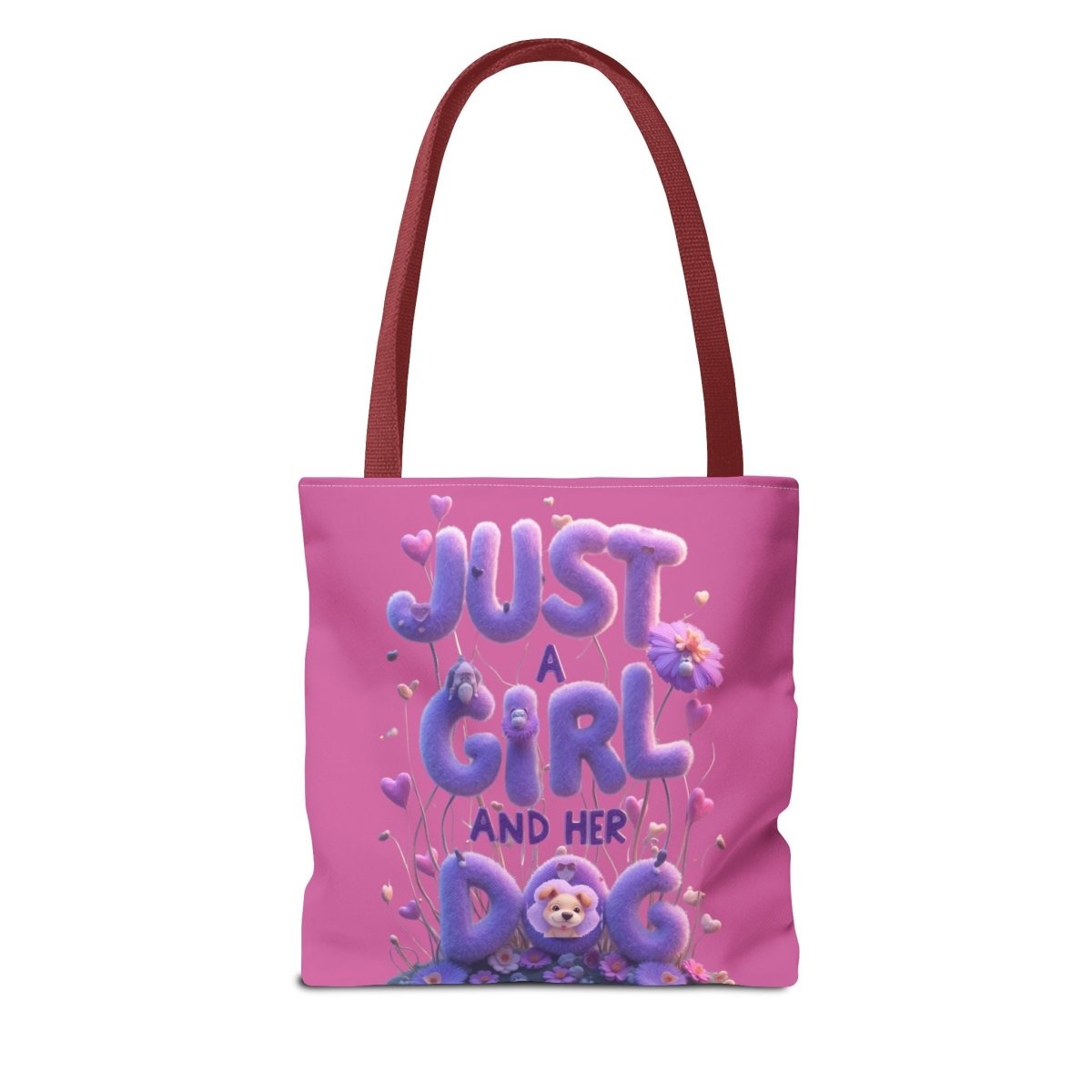 Dog Lover Tote Bag - Just a Girl and Her Dog Design - Buy That Thang