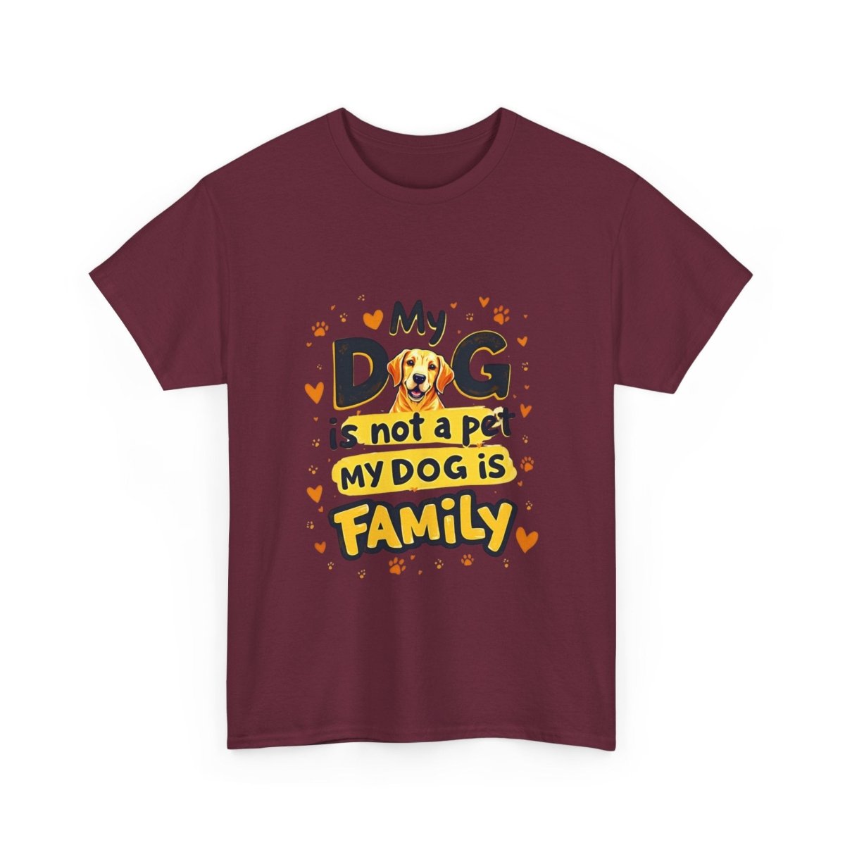 Dog Lover Tee - My Dog is Family Unisex Heavy Cotton Tee - Buy That Thang