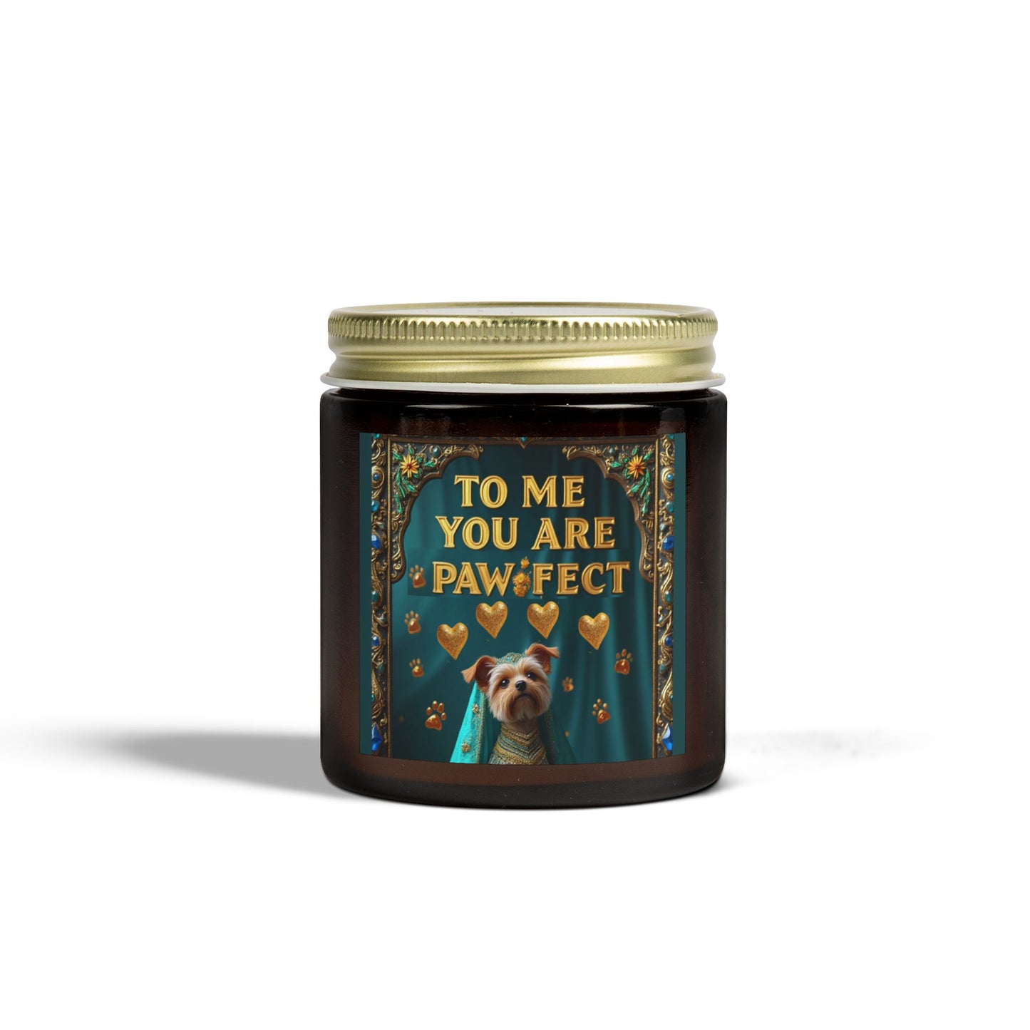 Candle, Pawfect Coconut Apricot Wax Scented Candle (4oz, 9oz)