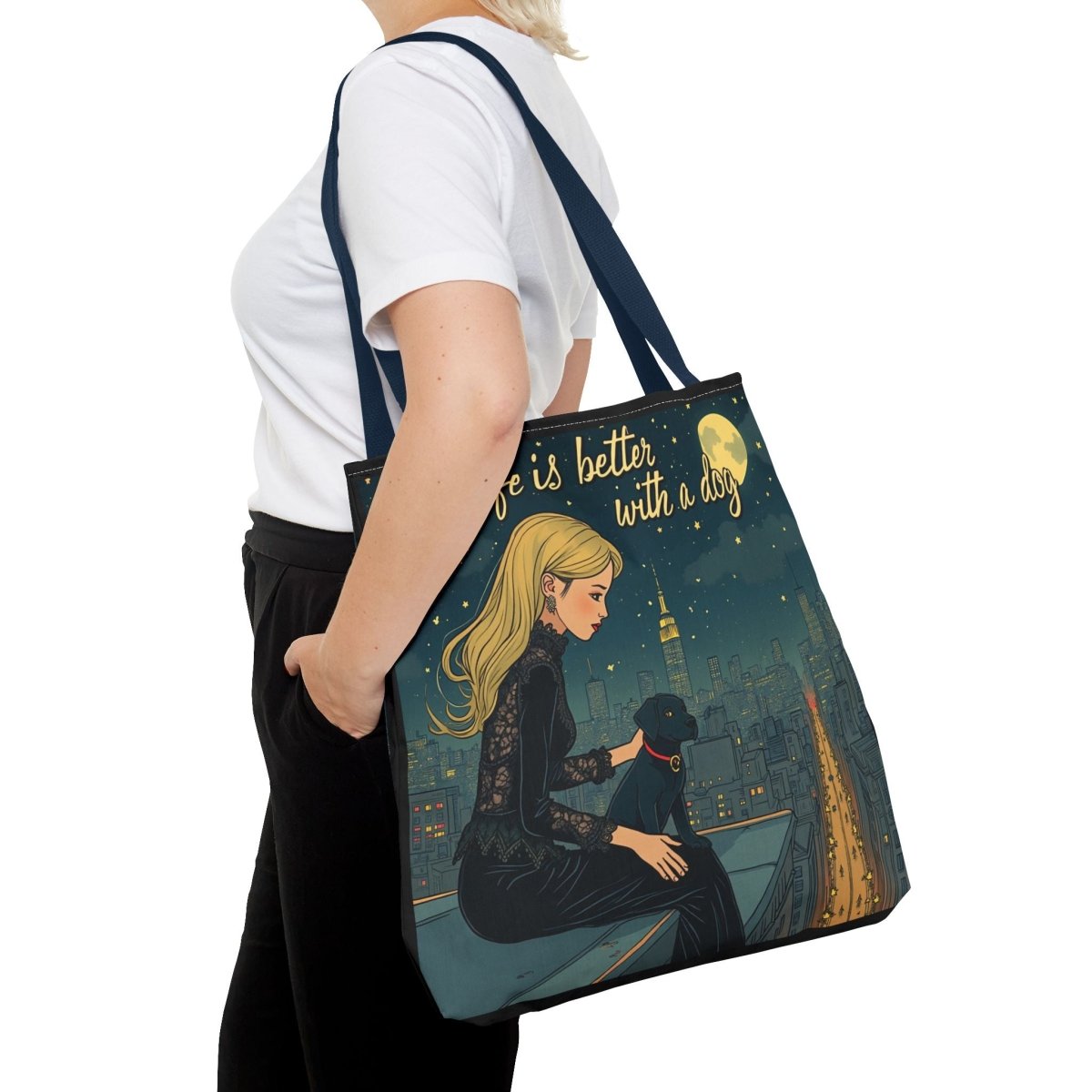 Dog Lover Tote Bag - Life is Better with a Dog 2 - Buy That Thang