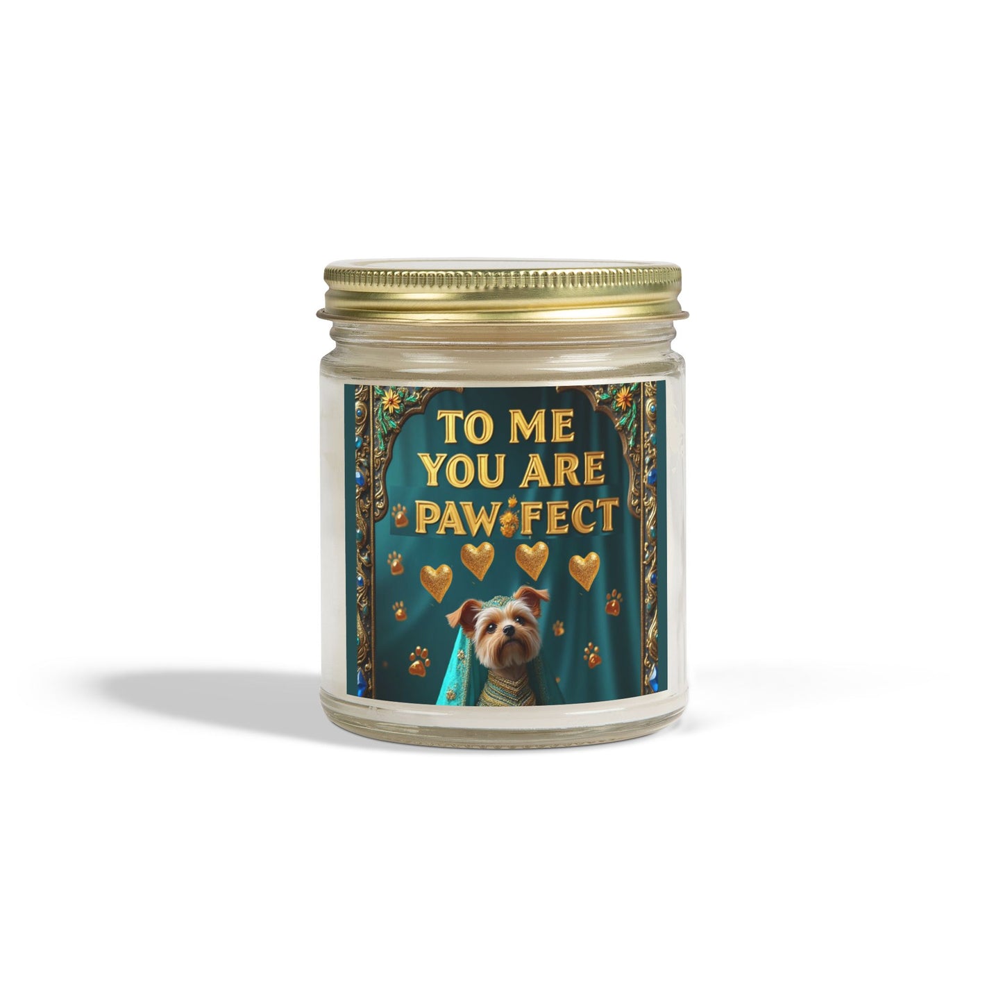 Candle, Pawfect Coconut Apricot Wax Scented Candle (4oz, 9oz)