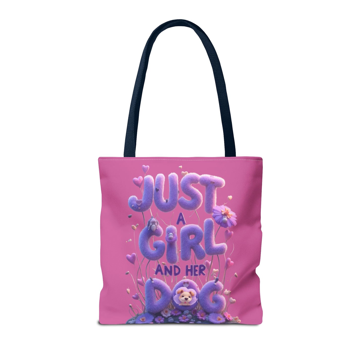 Dog Lover Tote Bag - Just a Girl and Her Dog Design - Buy That Thang