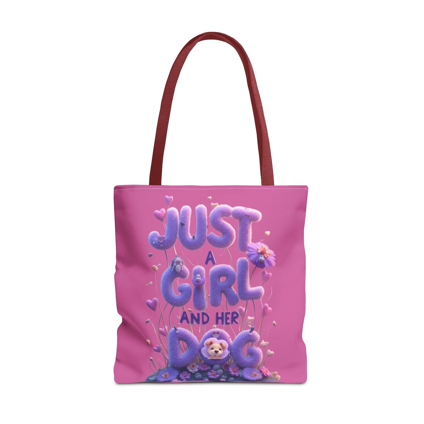 Dog Lover Tote Bag - Just a Girl and Her Dog Design - Buy That Thang