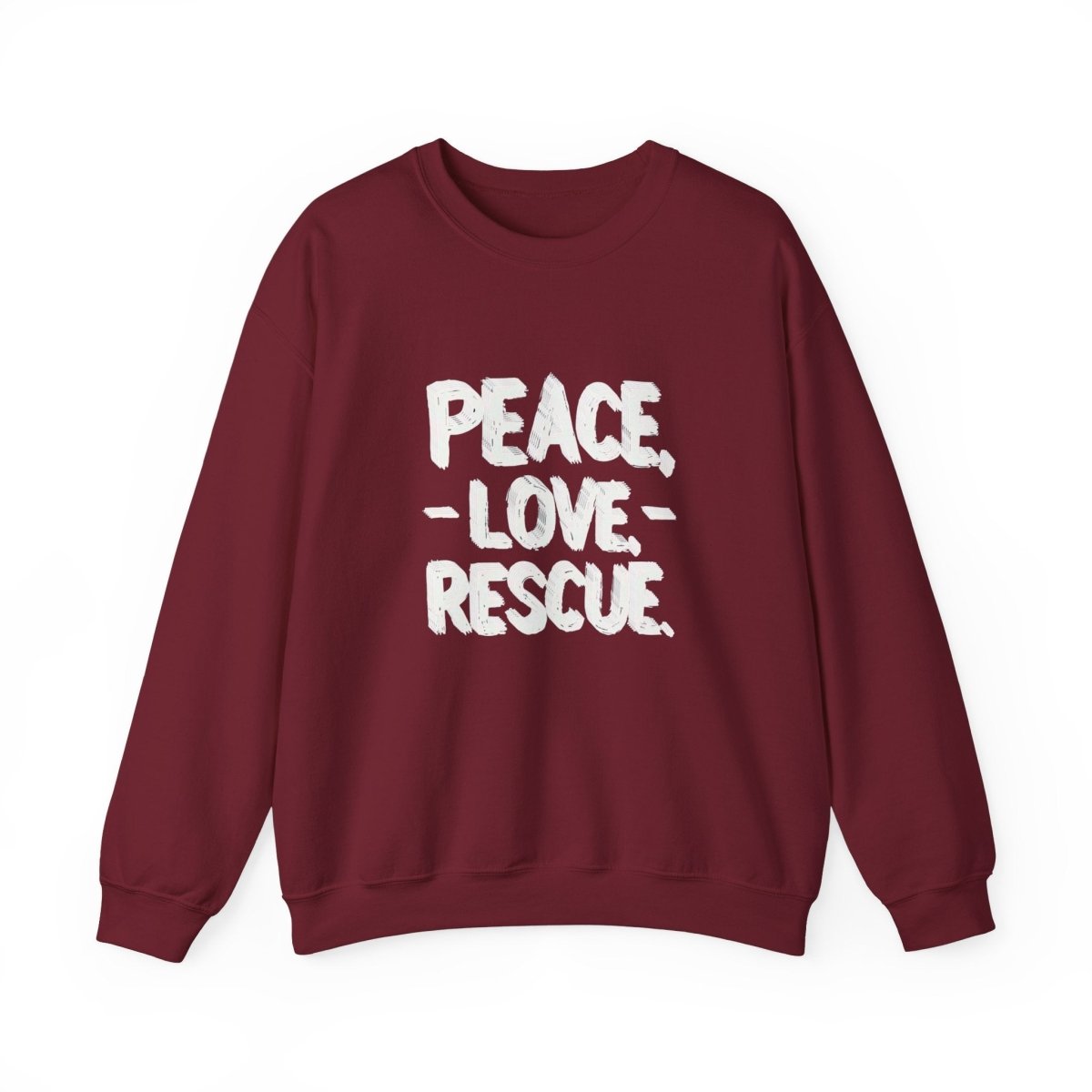Sweatshirt Peace Love Rescue - Buy That Thang