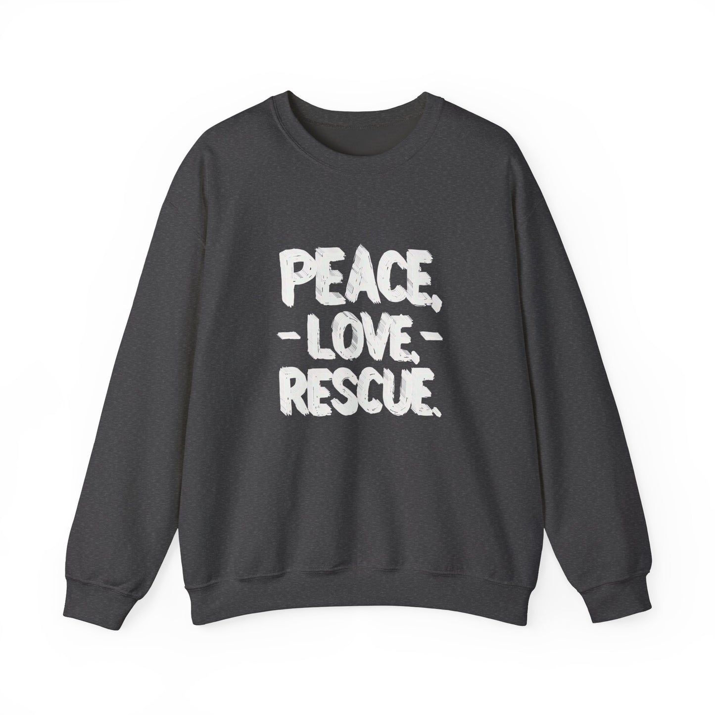 Sweatshirt Peace Love Rescue - Buy That Thang