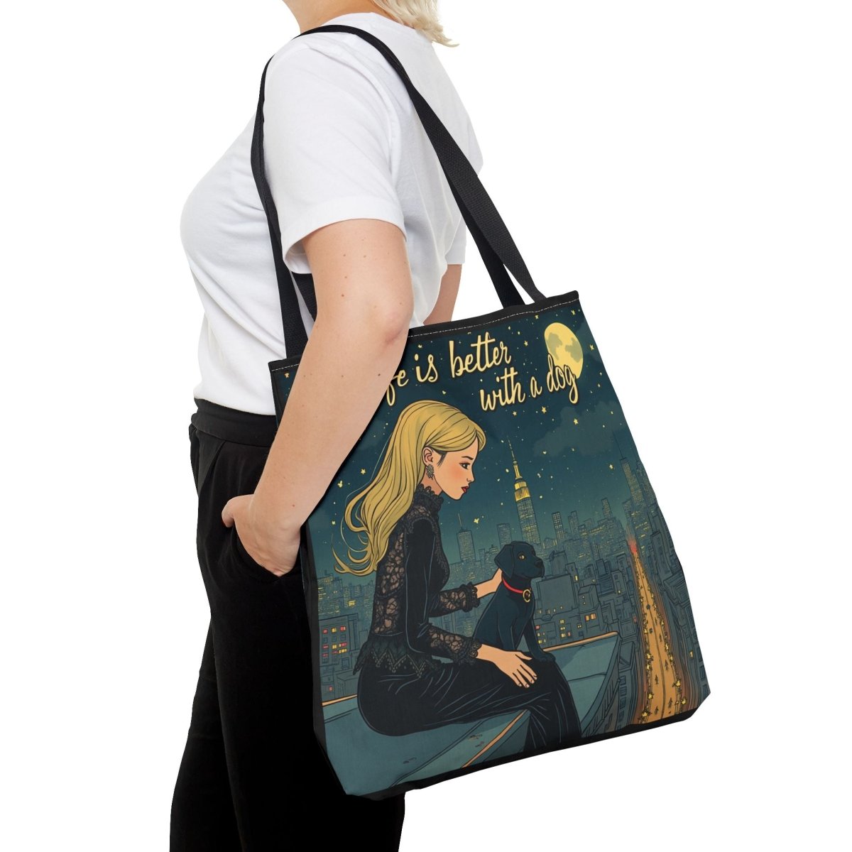 Dog Lover Tote Bag - Life is Better with a Dog 2 - Buy That Thang