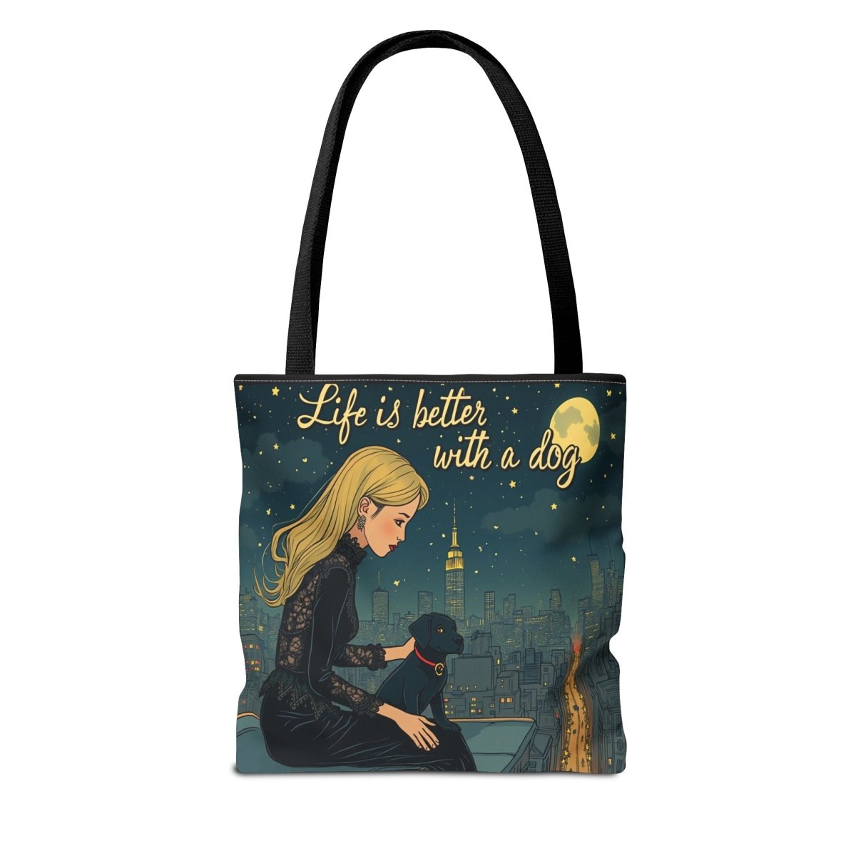 Dog Lover Tote Bag - Life is Better with a Dog 2 - Buy That Thang