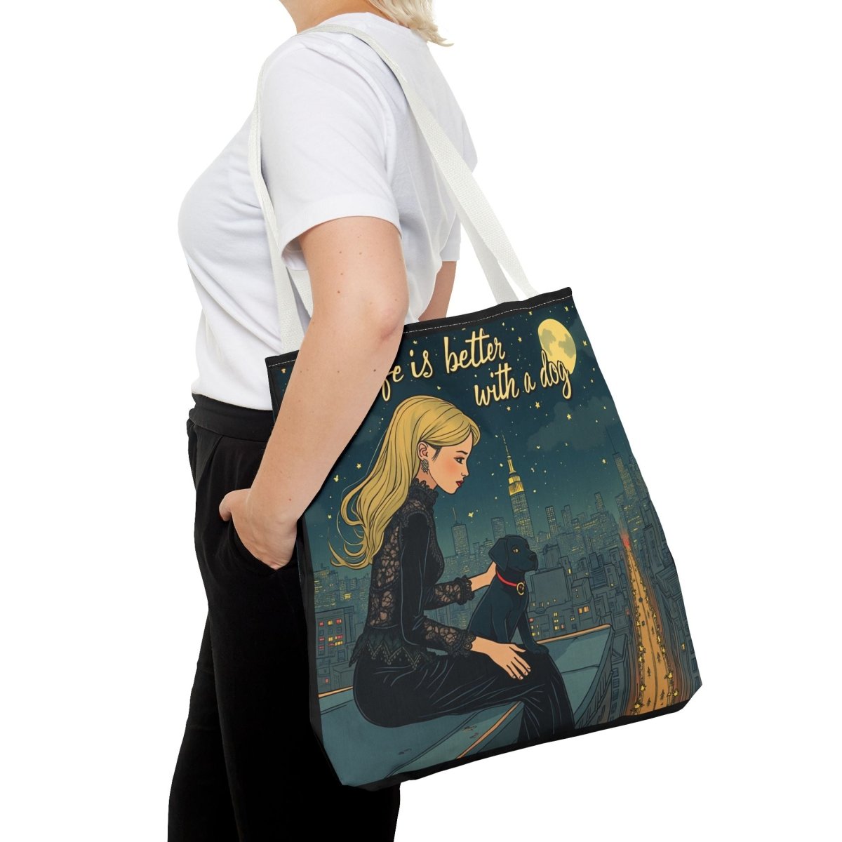 Dog Lover Tote Bag - Life is Better with a Dog 2 - Buy That Thang