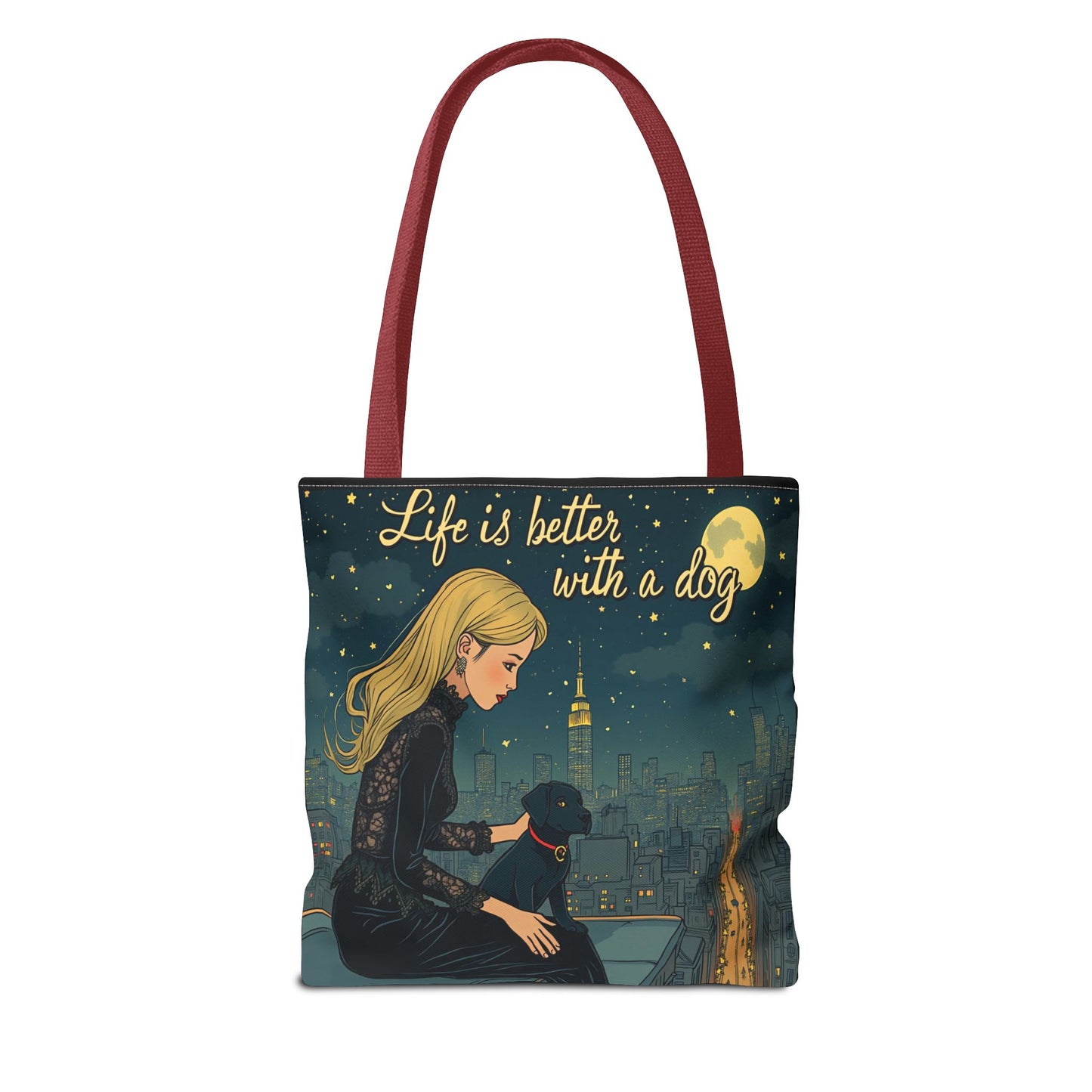 Dog Lover Tote Bag - Life is Better with a Dog 2 - Buy That Thang