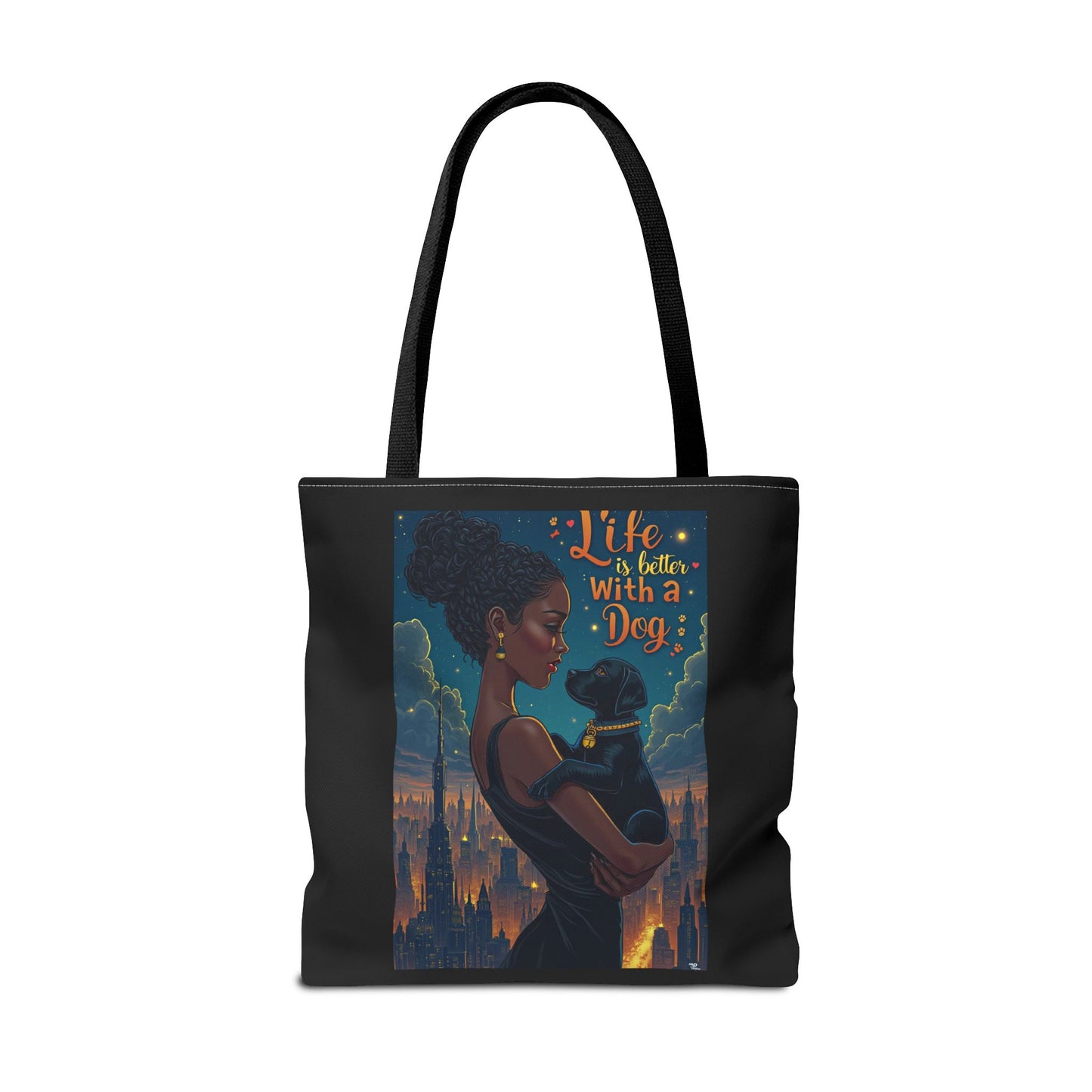 Dog Lover Tote Bag - Life with a Dog is Better - Buy That Thang