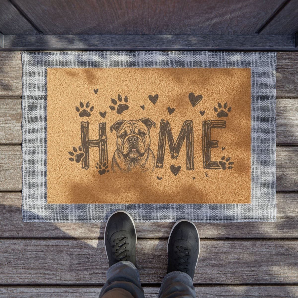 Doormat - Bull Dog Welcome Mat Gift - Buy That Thang
