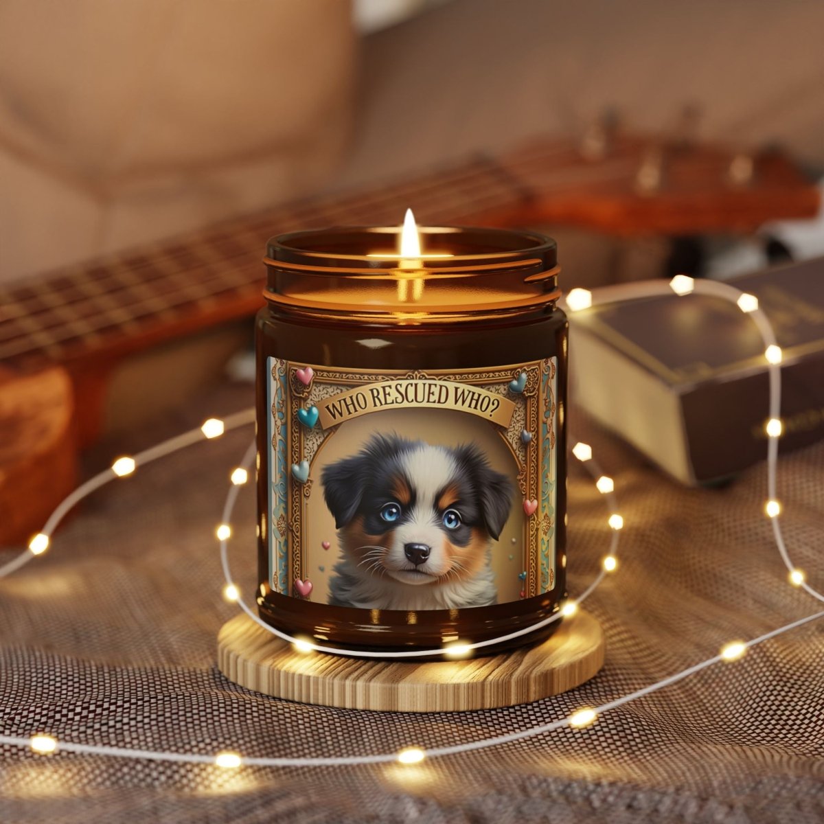Soy Candle - Who Rescued Who Aussie Design - Buy That Thang