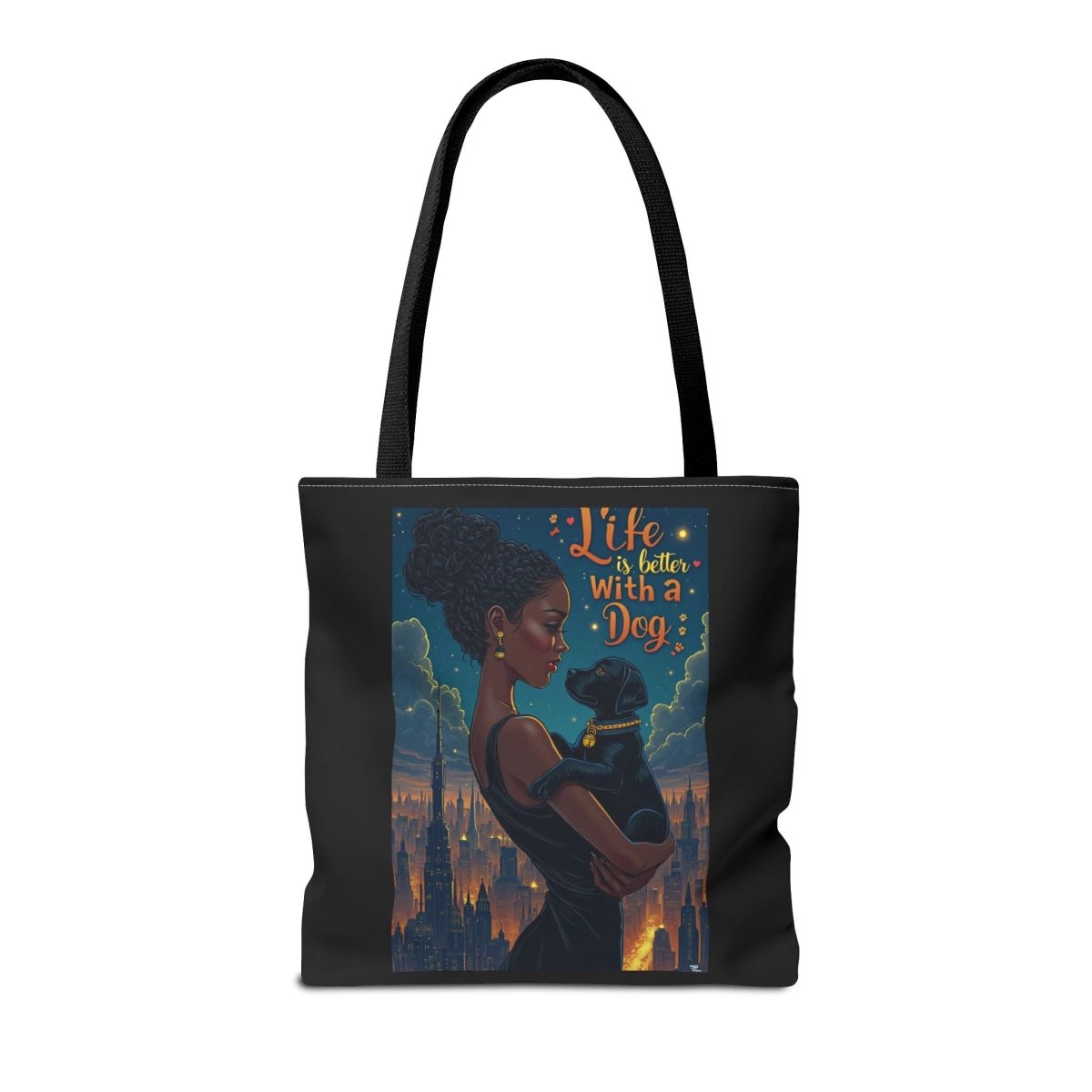 Dog Lover Tote Bag - Life with a Dog is Better - Buy That Thang