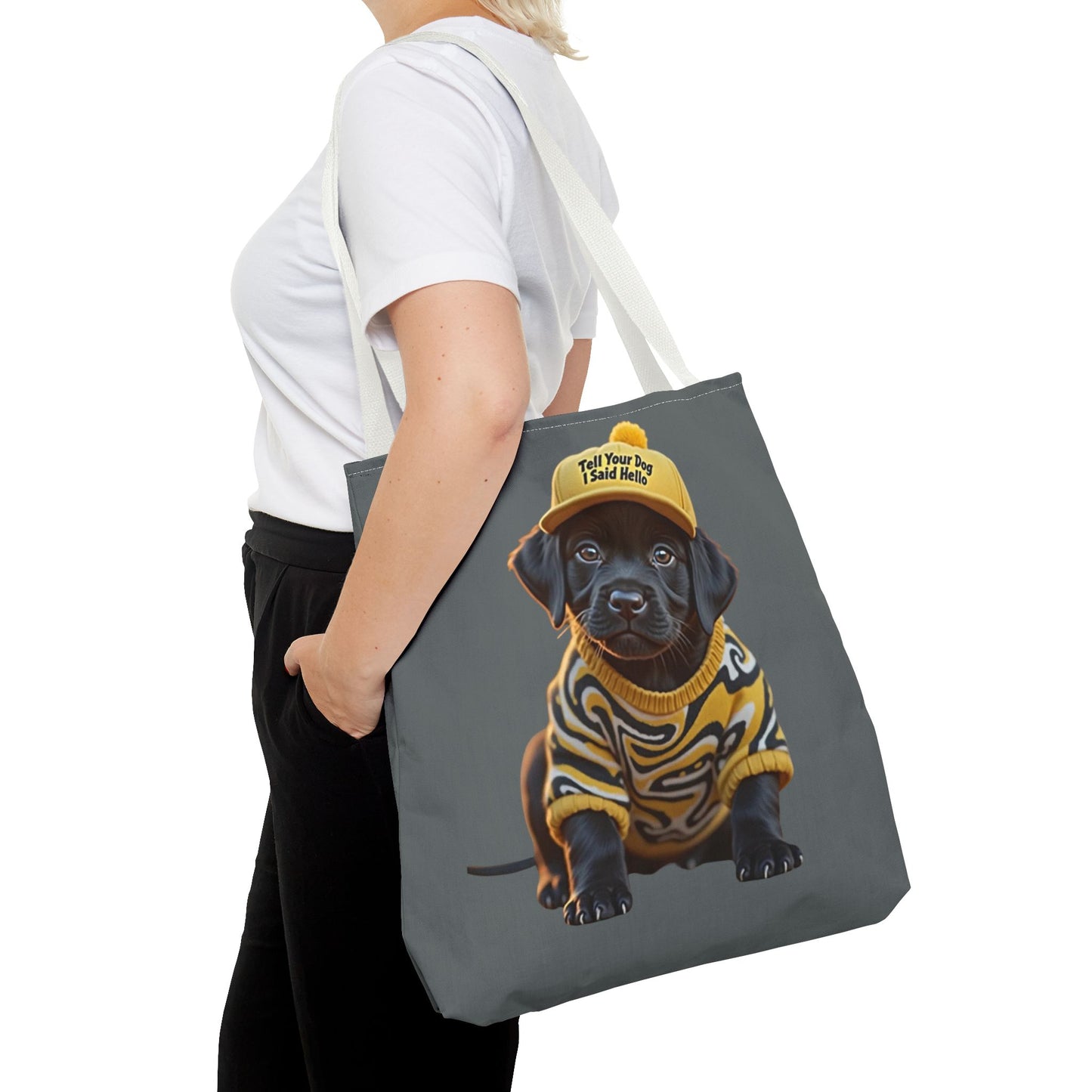Dog Lover Tote Bag - Tell Your Dog That I Said HI