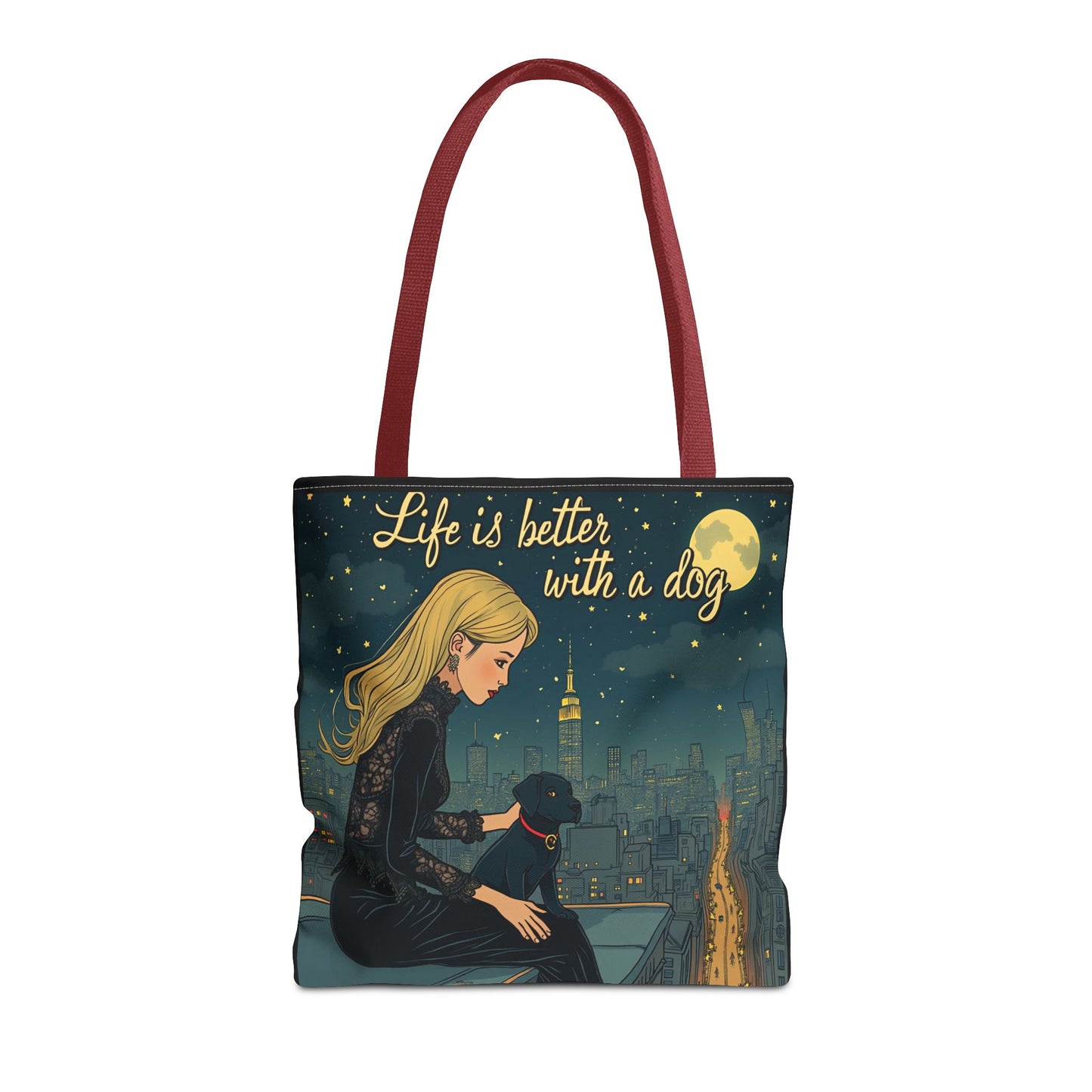 Dog Lover Tote Bag - Life is Better with a Dog 2 - Buy That Thang