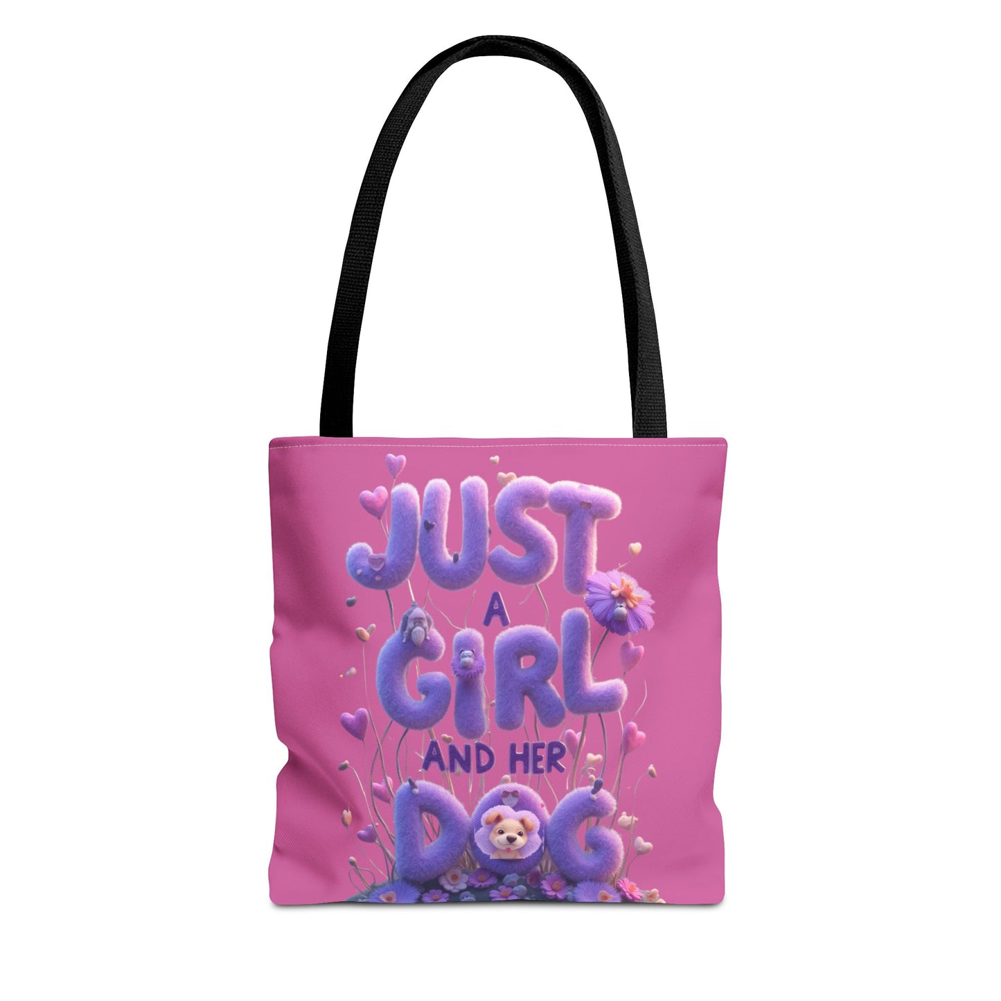 Dog Lover Tote Bag - Just a Girl and Her Dog Design - Buy That Thang