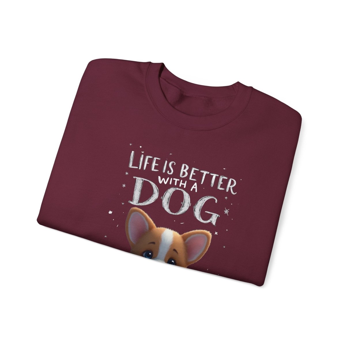 Crewneck Sweatshirt - Corgi Lovers Life is Better With a Dog - Buy That Thang