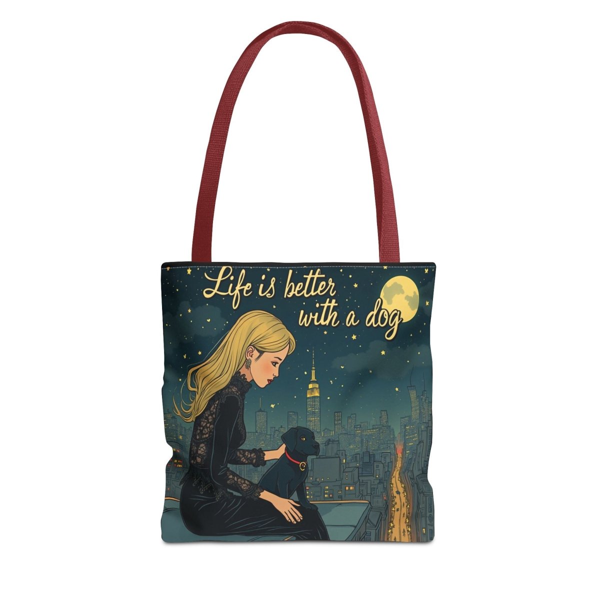 Dog Lover Tote Bag - Life is Better with a Dog 2 - Buy That Thang