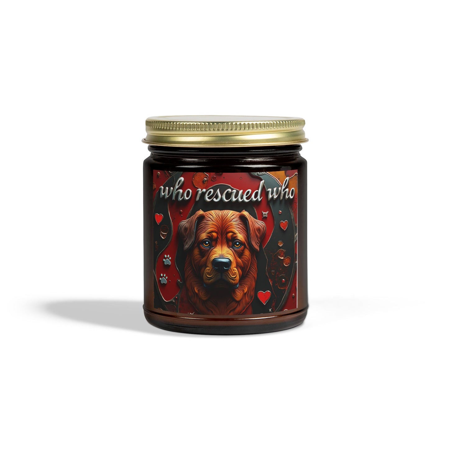 Candles-Coconut Apricot Wax, Who Rescued Who Scented Candle