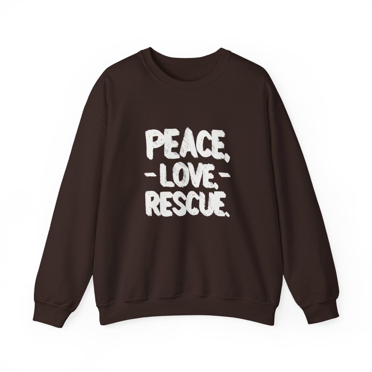 Sweatshirt Peace Love Rescue - Buy That Thang