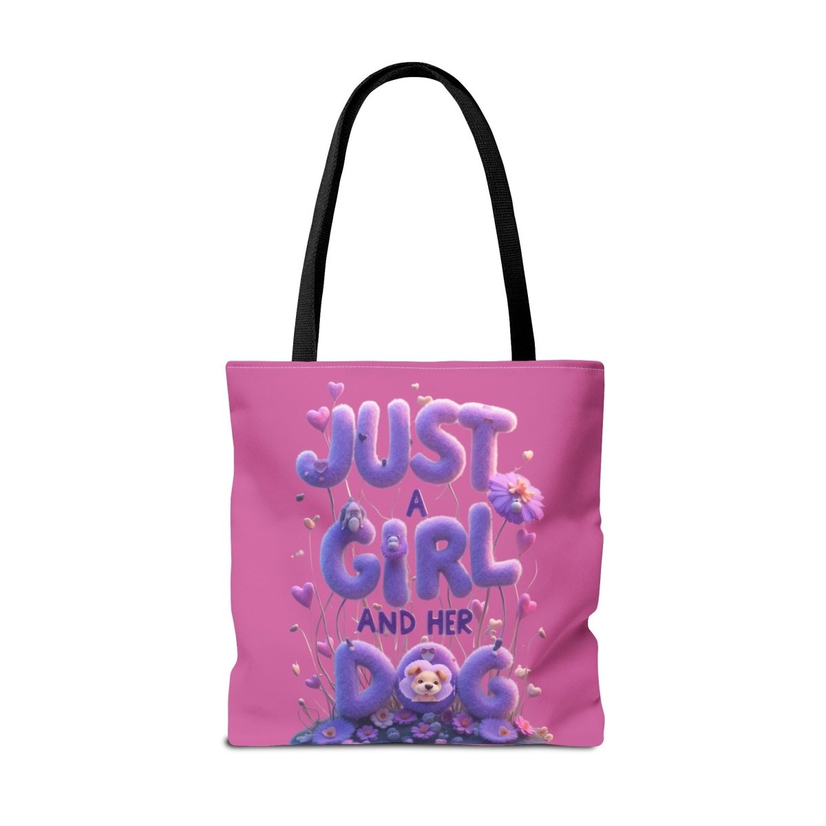 Dog Lover Tote Bag - Just a Girl and Her Dog Design - Buy That Thang