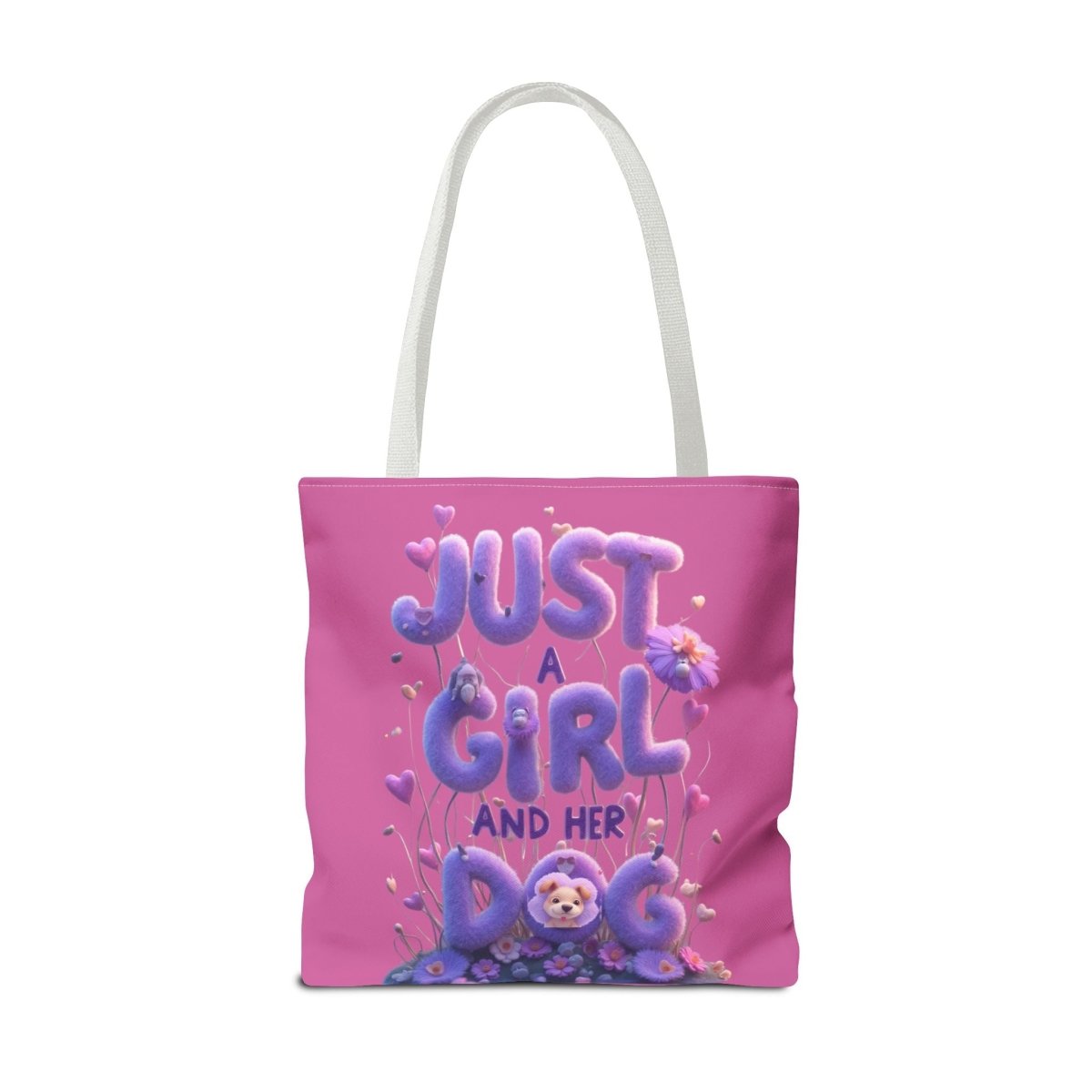 Dog Lover Tote Bag - Just a Girl and Her Dog Design - Buy That Thang