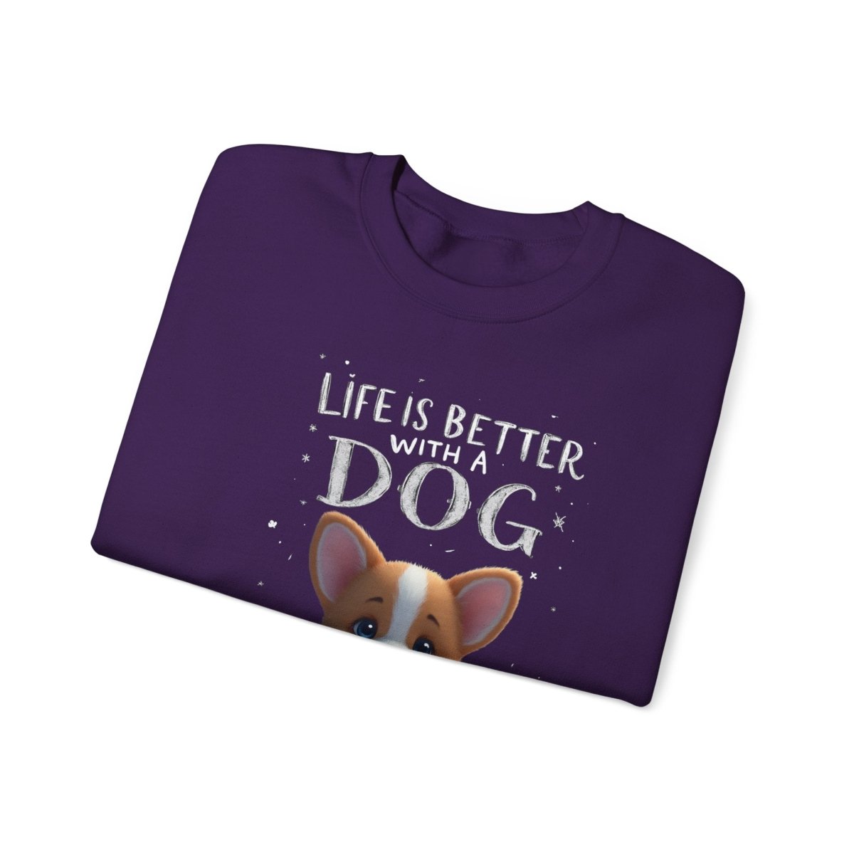 Crewneck Sweatshirt - Corgi Lovers Life is Better With a Dog - Buy That Thang