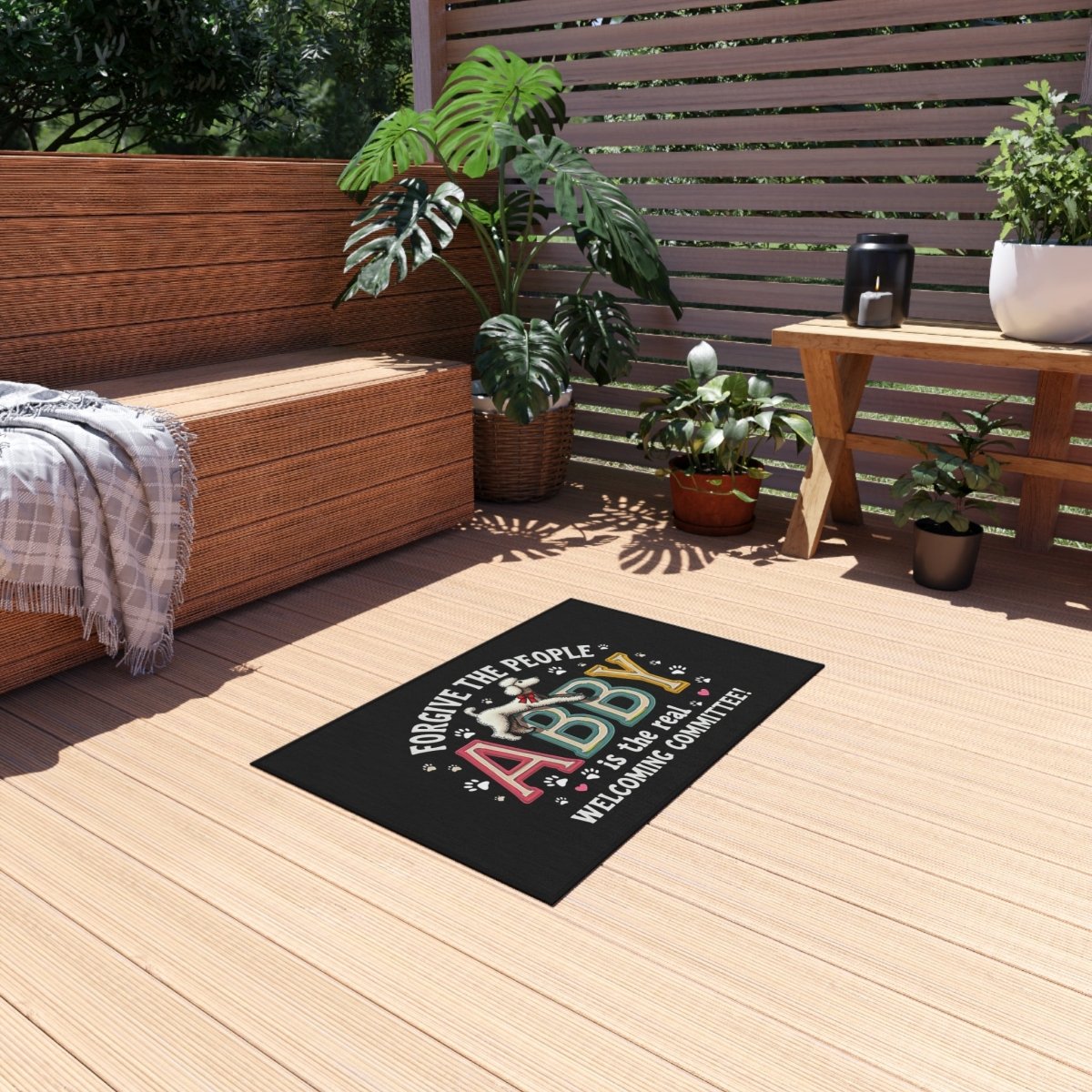 Outdoor Rug - Welcome Mat About the Dog - Buy That Thang