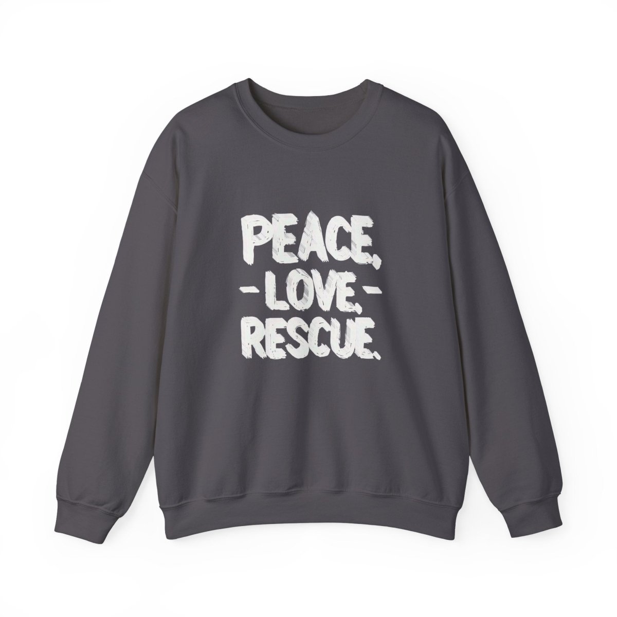 Sweatshirt Peace Love Rescue - Buy That Thang
