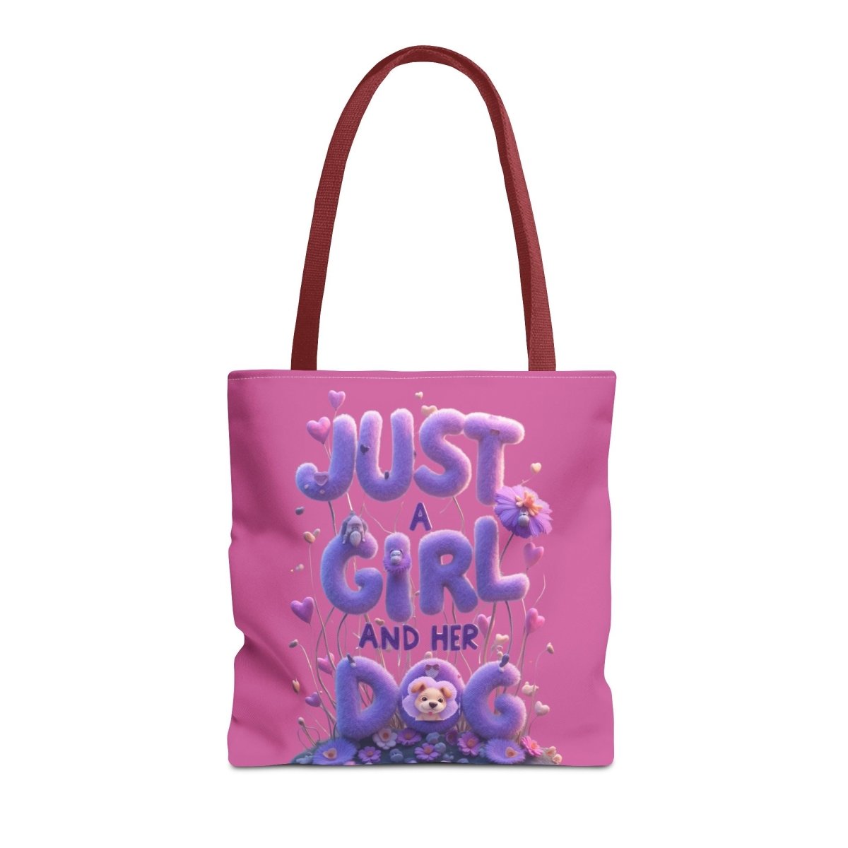 Dog Lover Tote Bag - Just a Girl and Her Dog Design - Buy That Thang