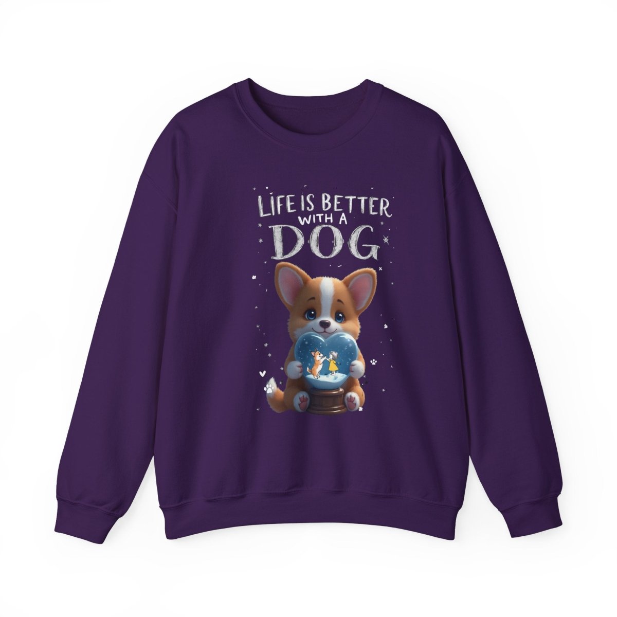 Crewneck Sweatshirt - Corgi Lovers Life is Better With a Dog - Buy That Thang