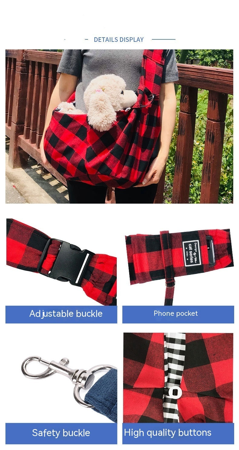 Shoulder Strap Adjustable Buckle Single-shoulder Bag Pet Carrier