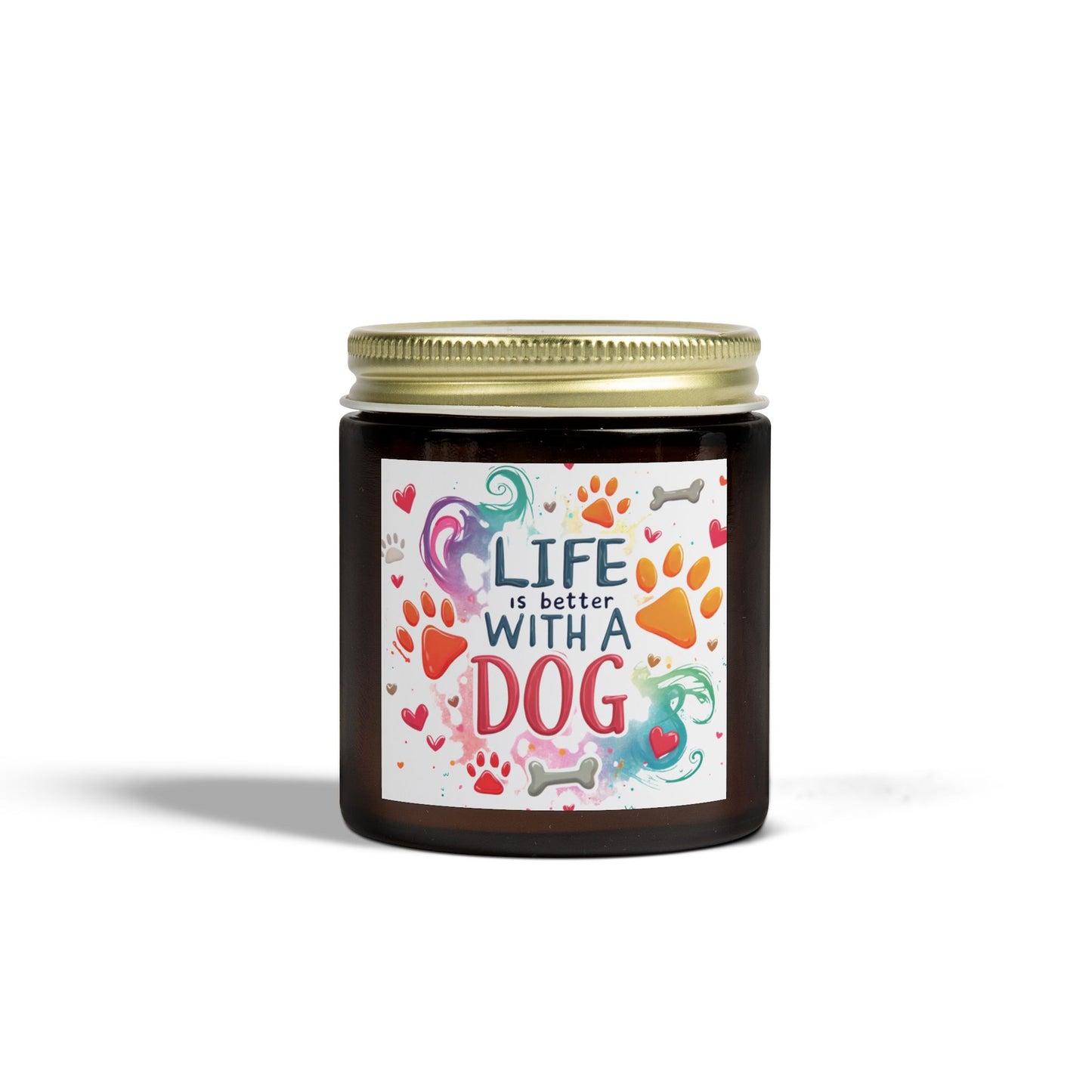 Candles, Life is Better with a Dog Coconut Apricot Wax Scented Candle
