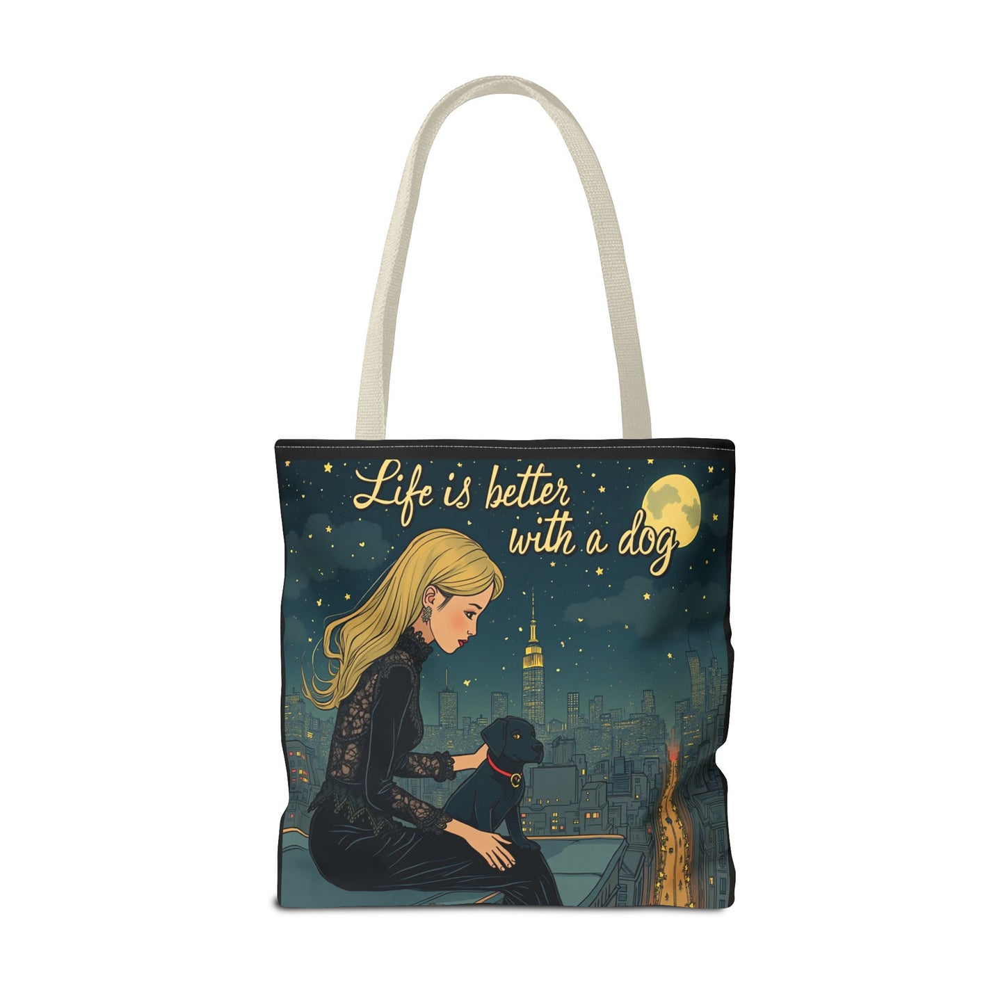 Dog Lover Tote Bag - Life is Better with a Dog 2 - Buy That Thang
