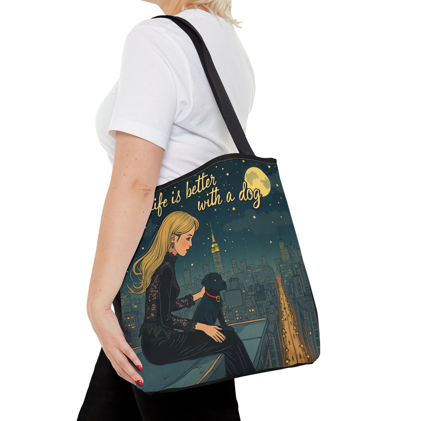 Dog Lover Tote Bag - Life is Better with a Dog 2 - Buy That Thang