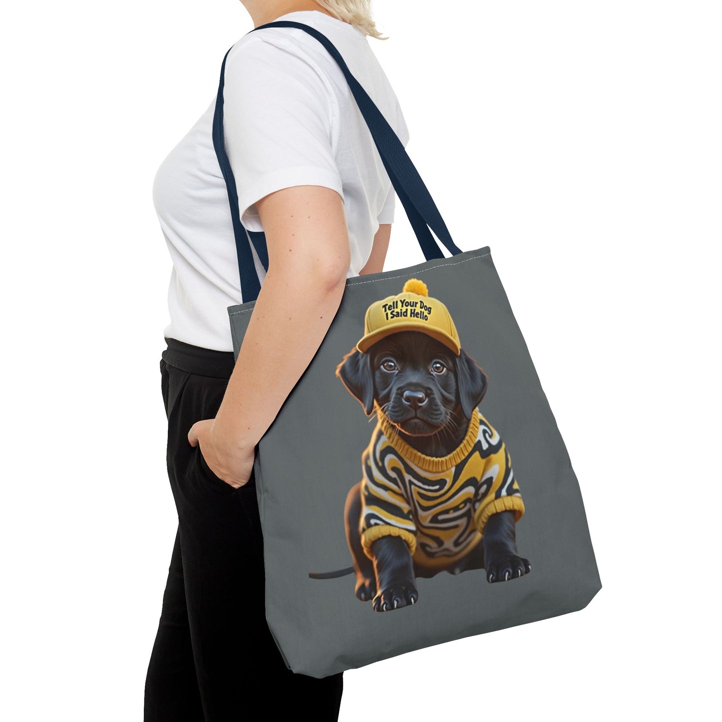 Dog Lover Tote Bag - Tell Your Dog That I Said HI